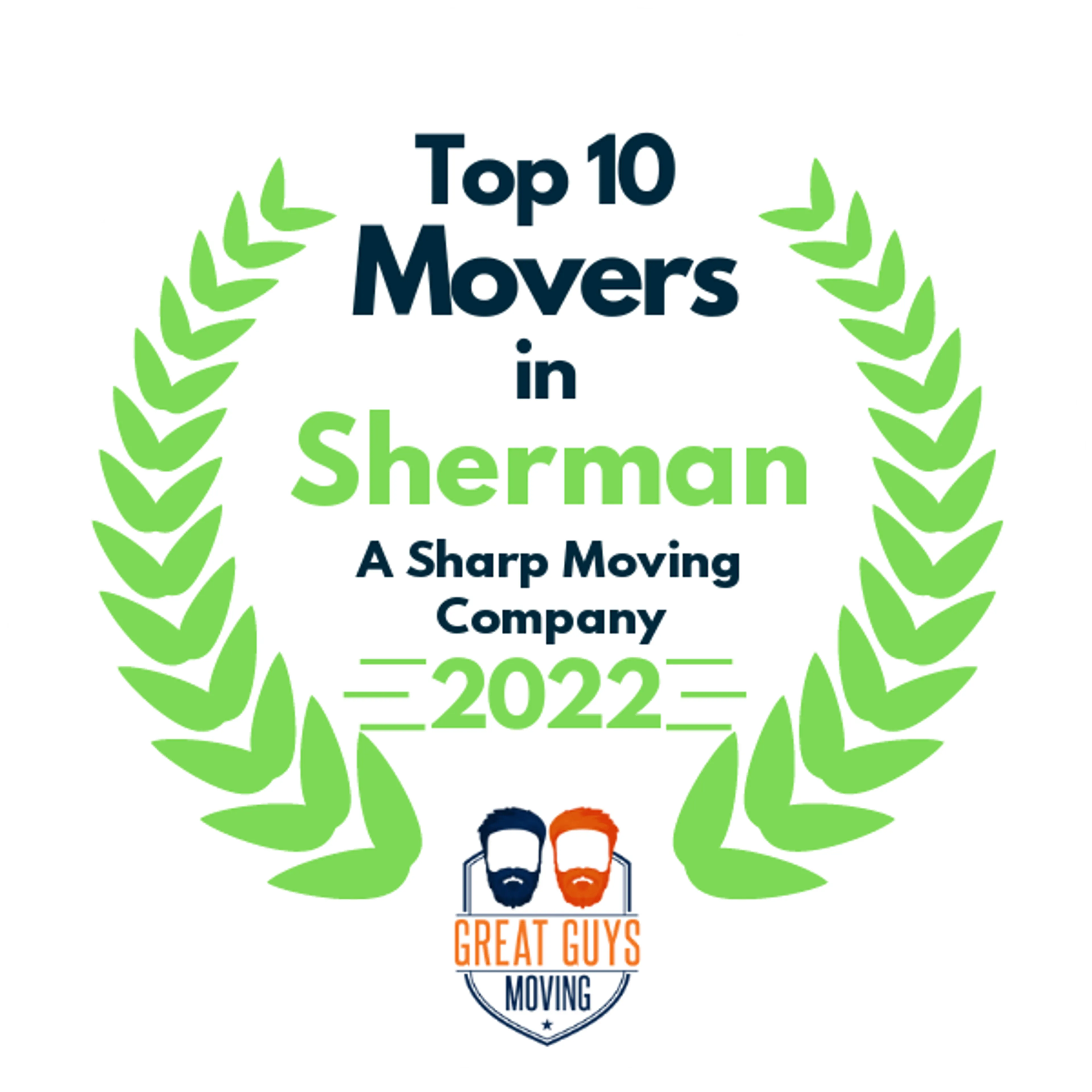 Top 10 Movers in Sherman, TX 2022 award