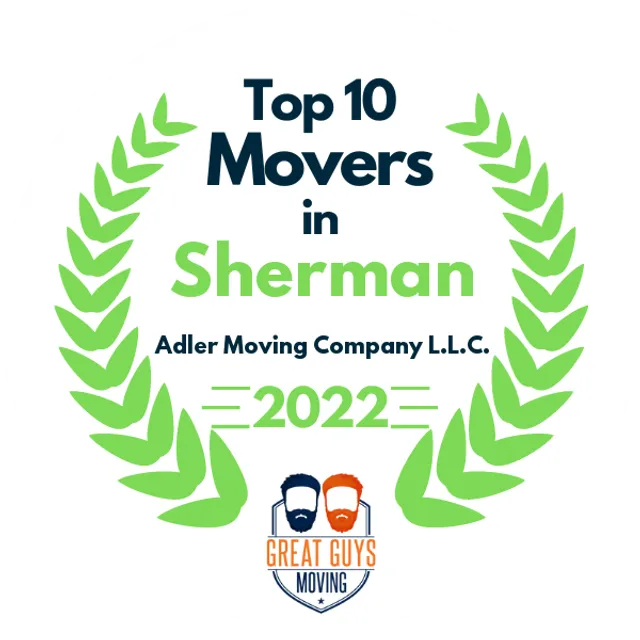 Top 10 Movers in Sherman, TX 2022 award