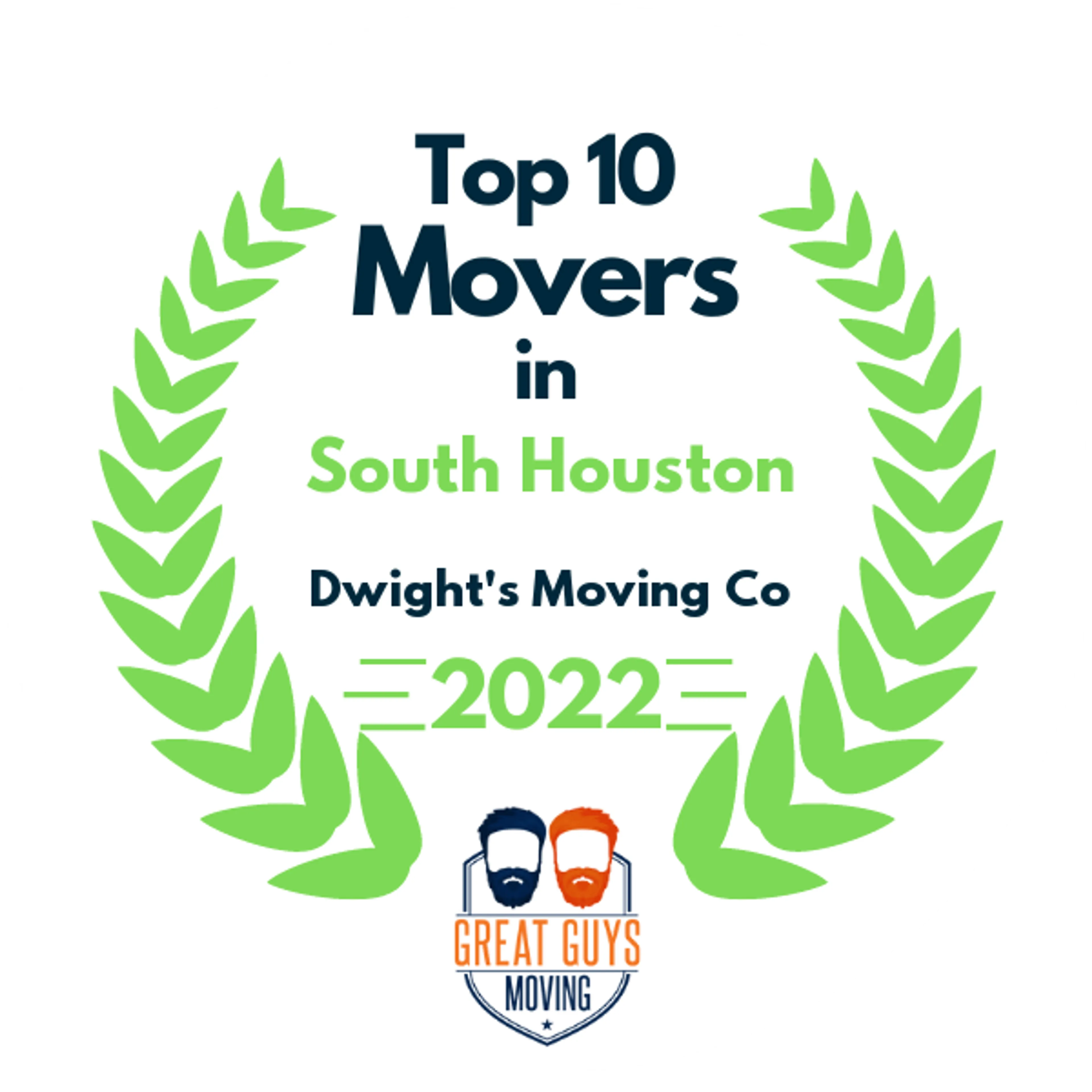 Top 10 Movers in Houston, TX 2022 award