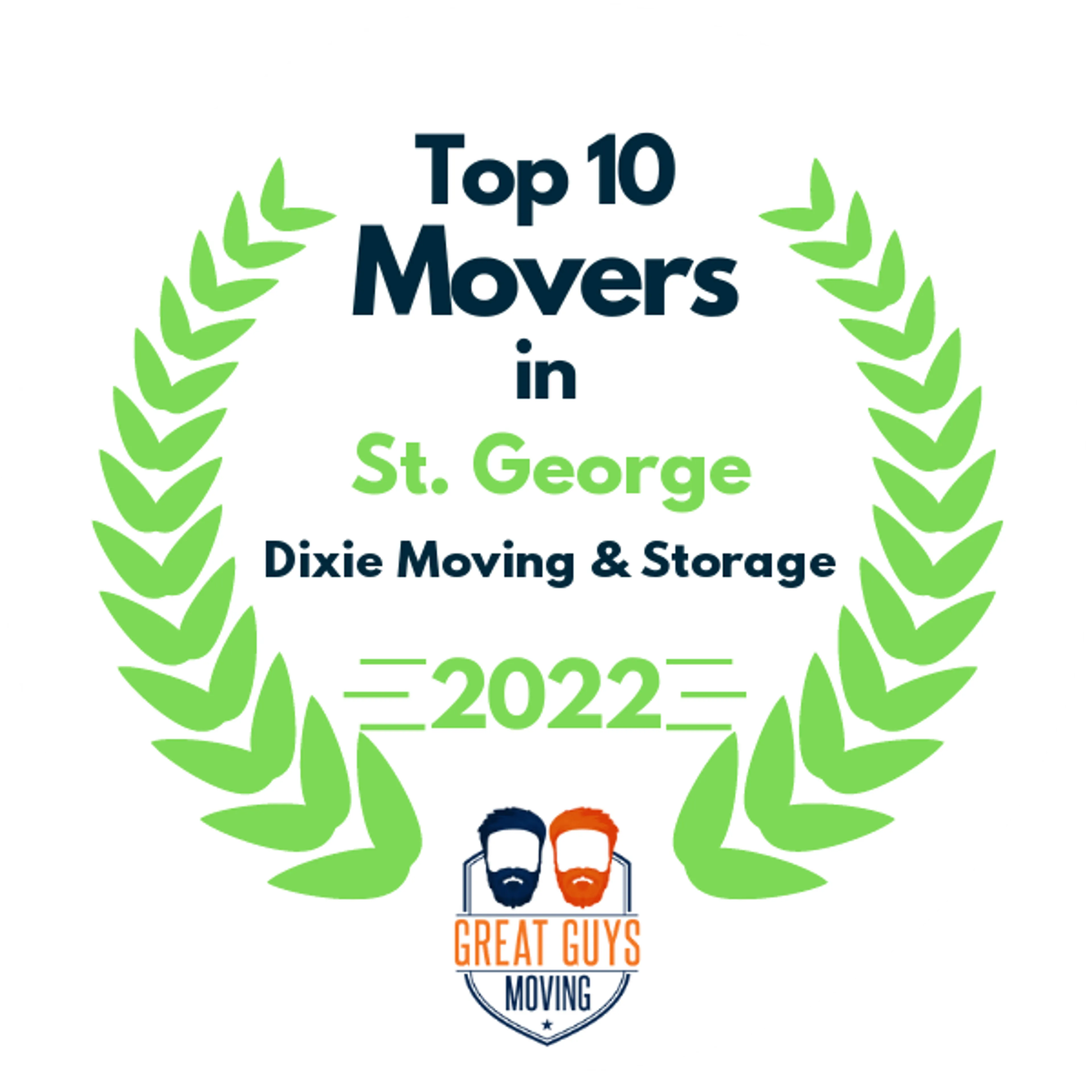 Top 10 Movers in St. George, UT 2022 award