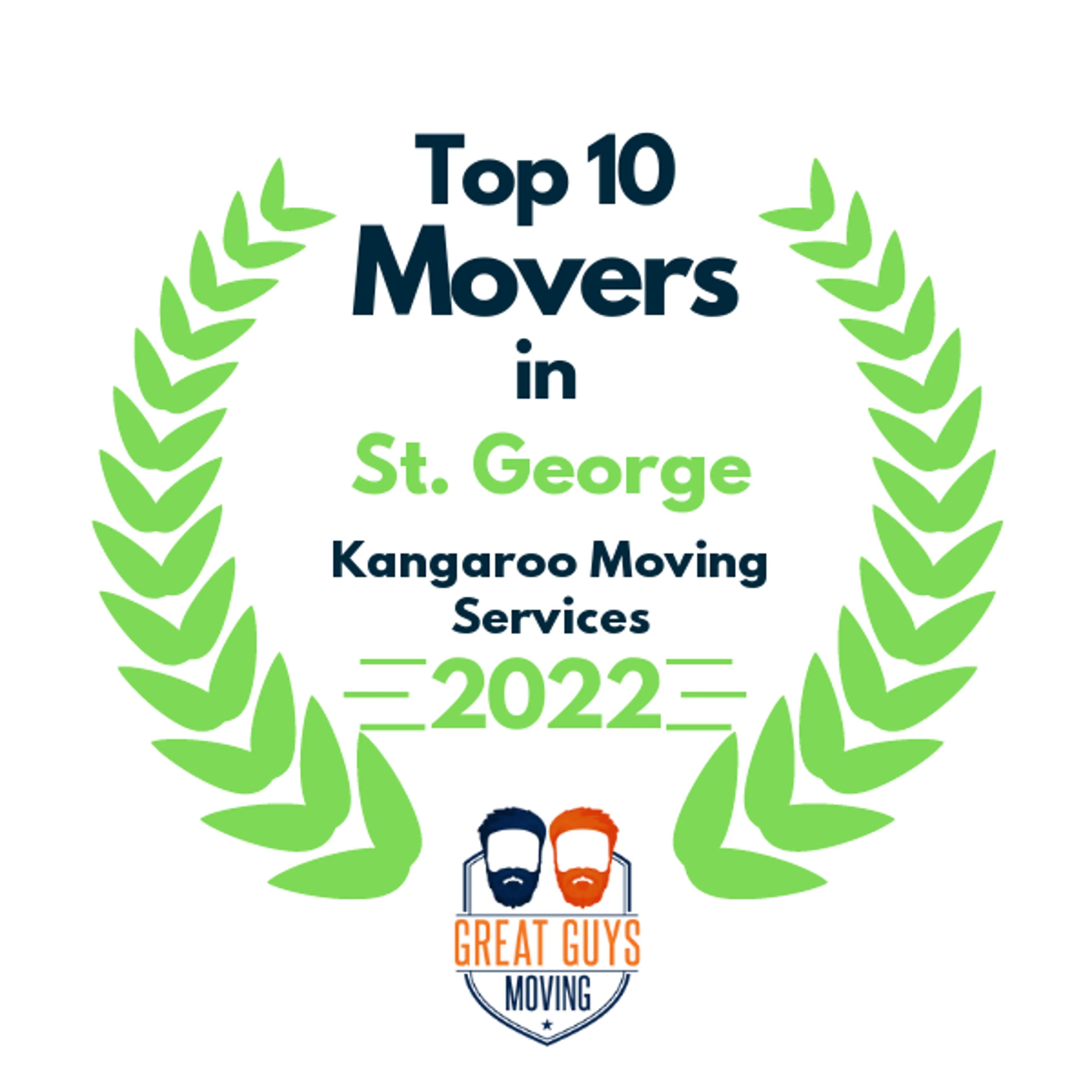 Top 10 Movers in St. George, UT 2022 award
