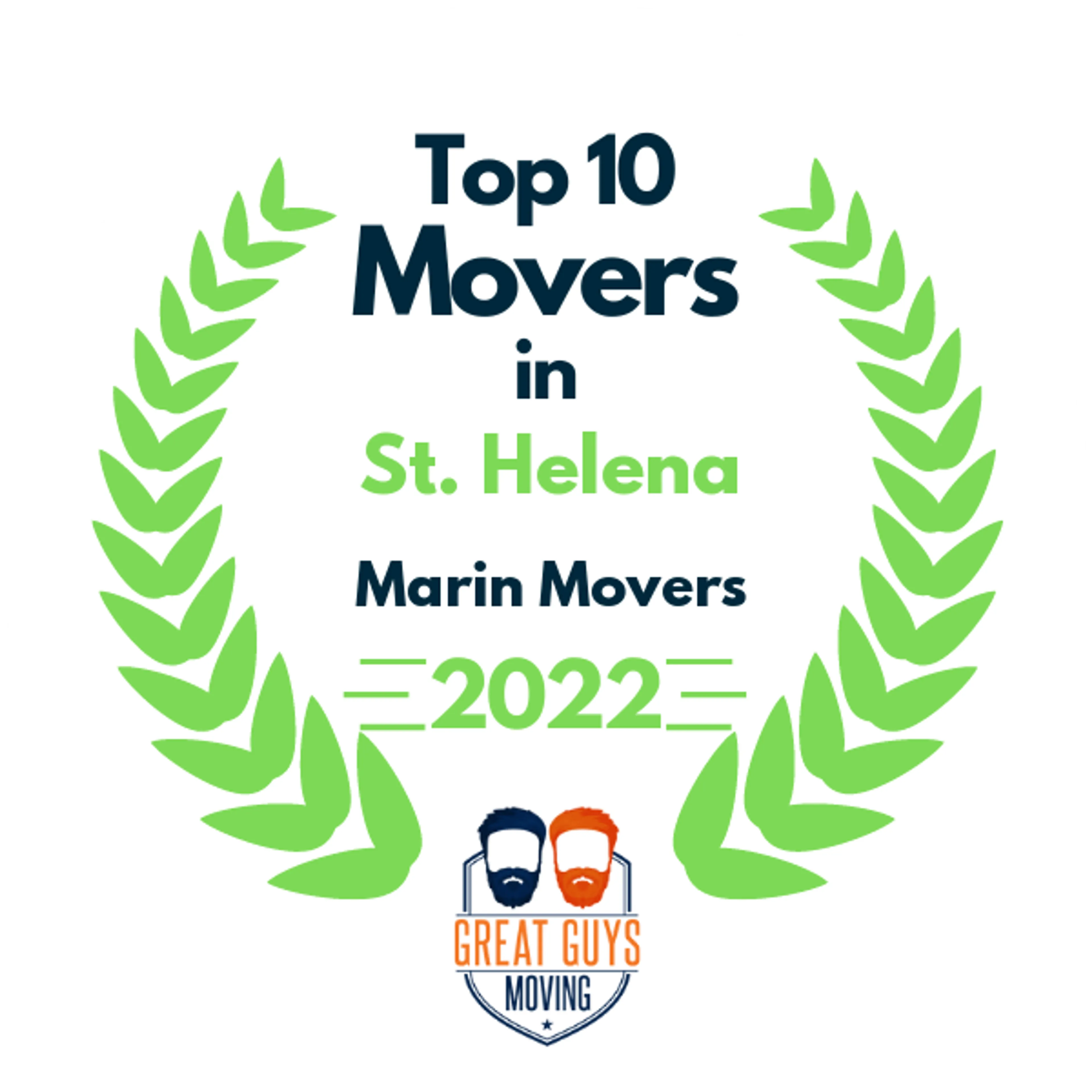Top 10 Movers in Petaluma, CA 2022 award