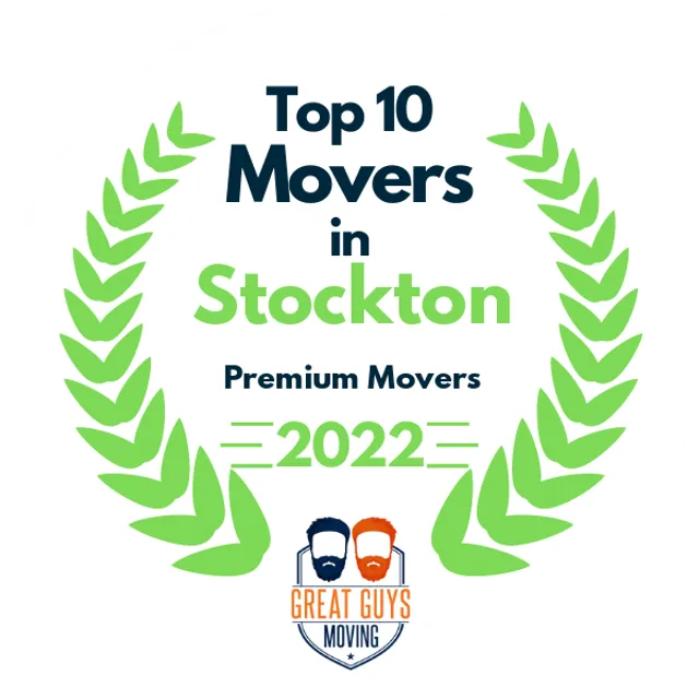 Top 10 Movers in Stockton, CA 2022 award