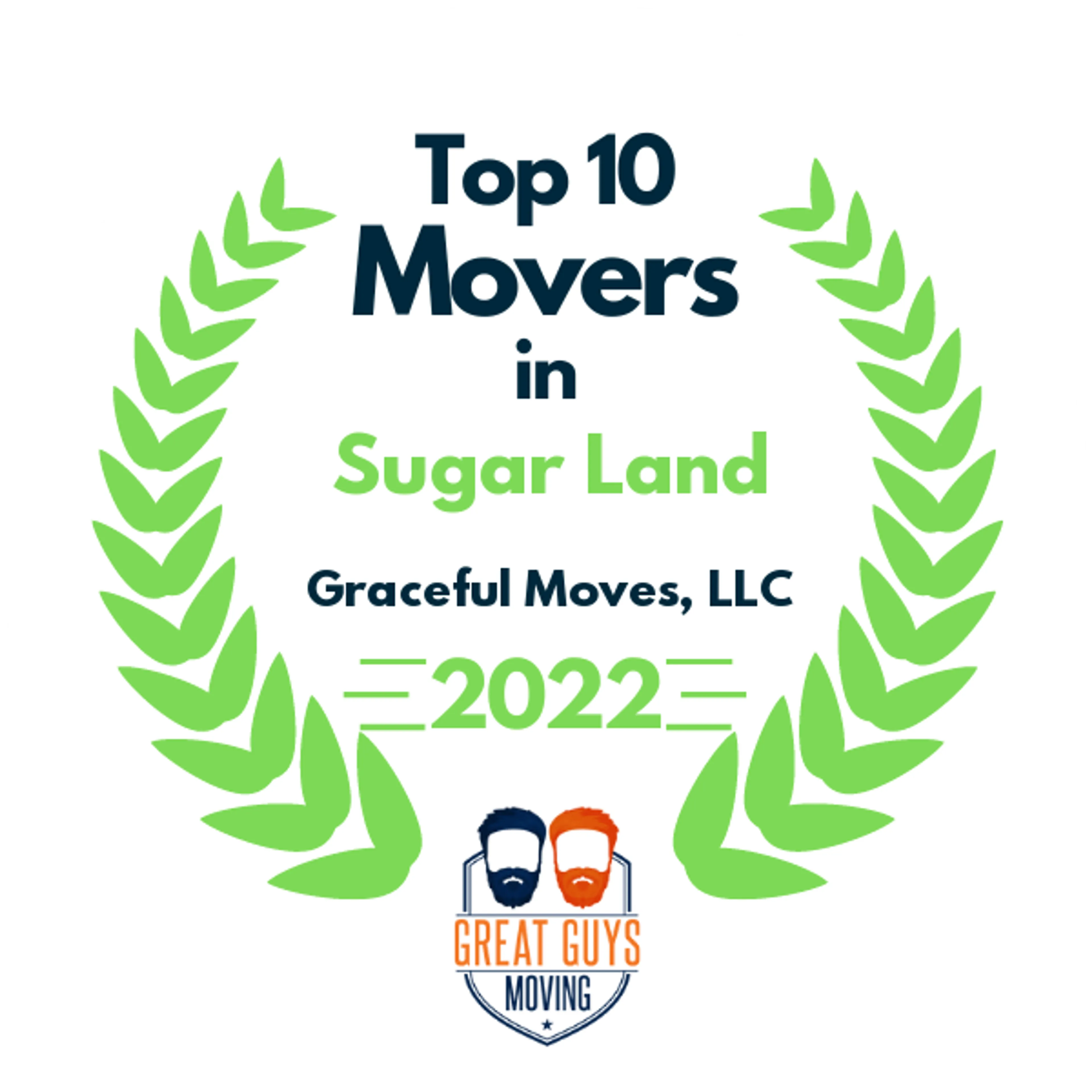 Top 10 Movers in Pearland, TX 2022 award