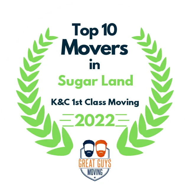 Top 10 Movers in Houston, TX 2022 award