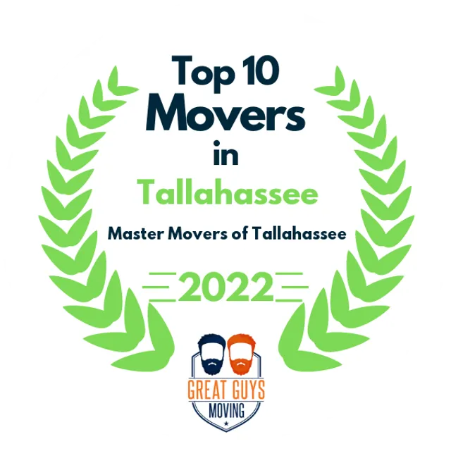 Top 10 Movers in Tallahassee, FL 2022 award