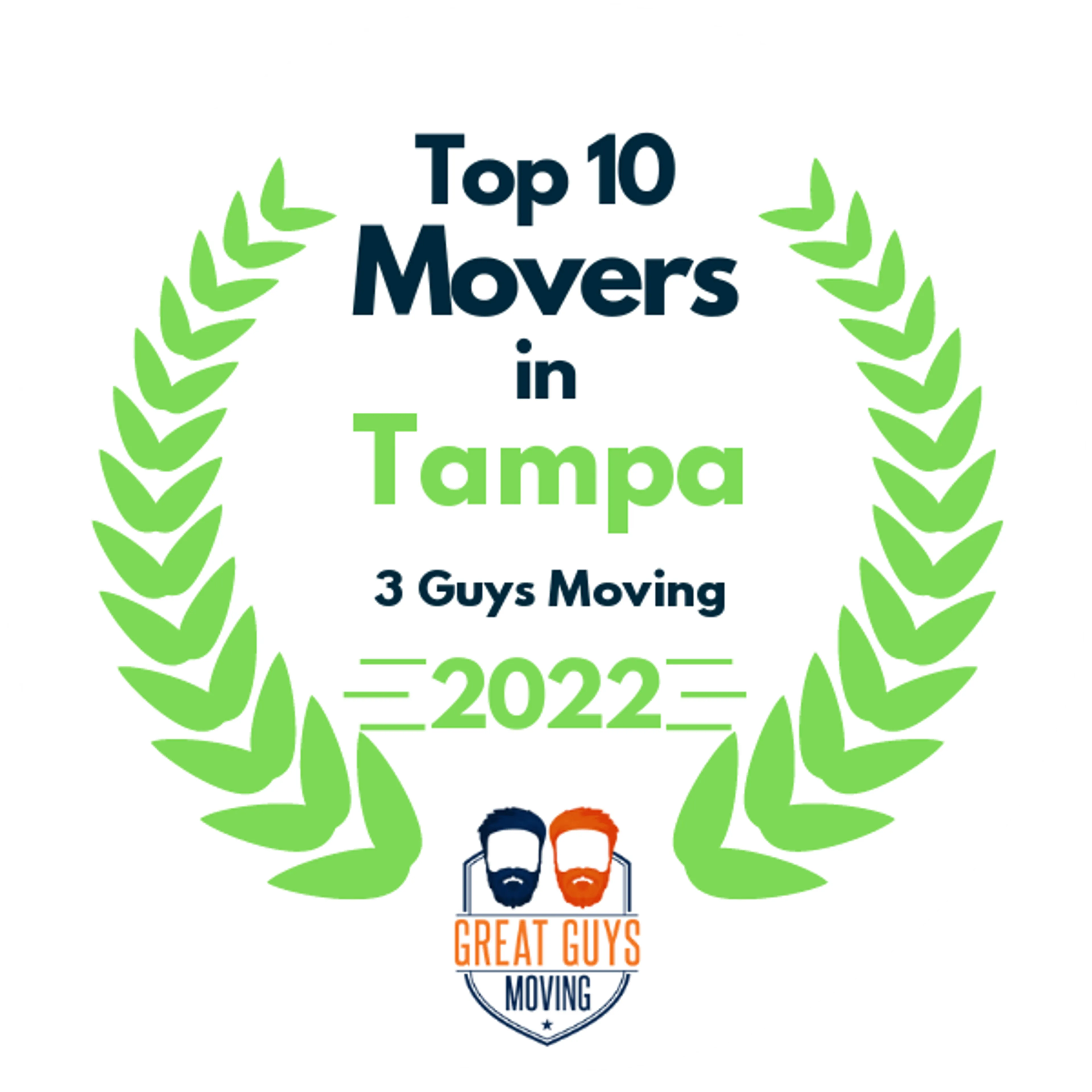 Top 10 Movers in Tampa, FL 2022 award