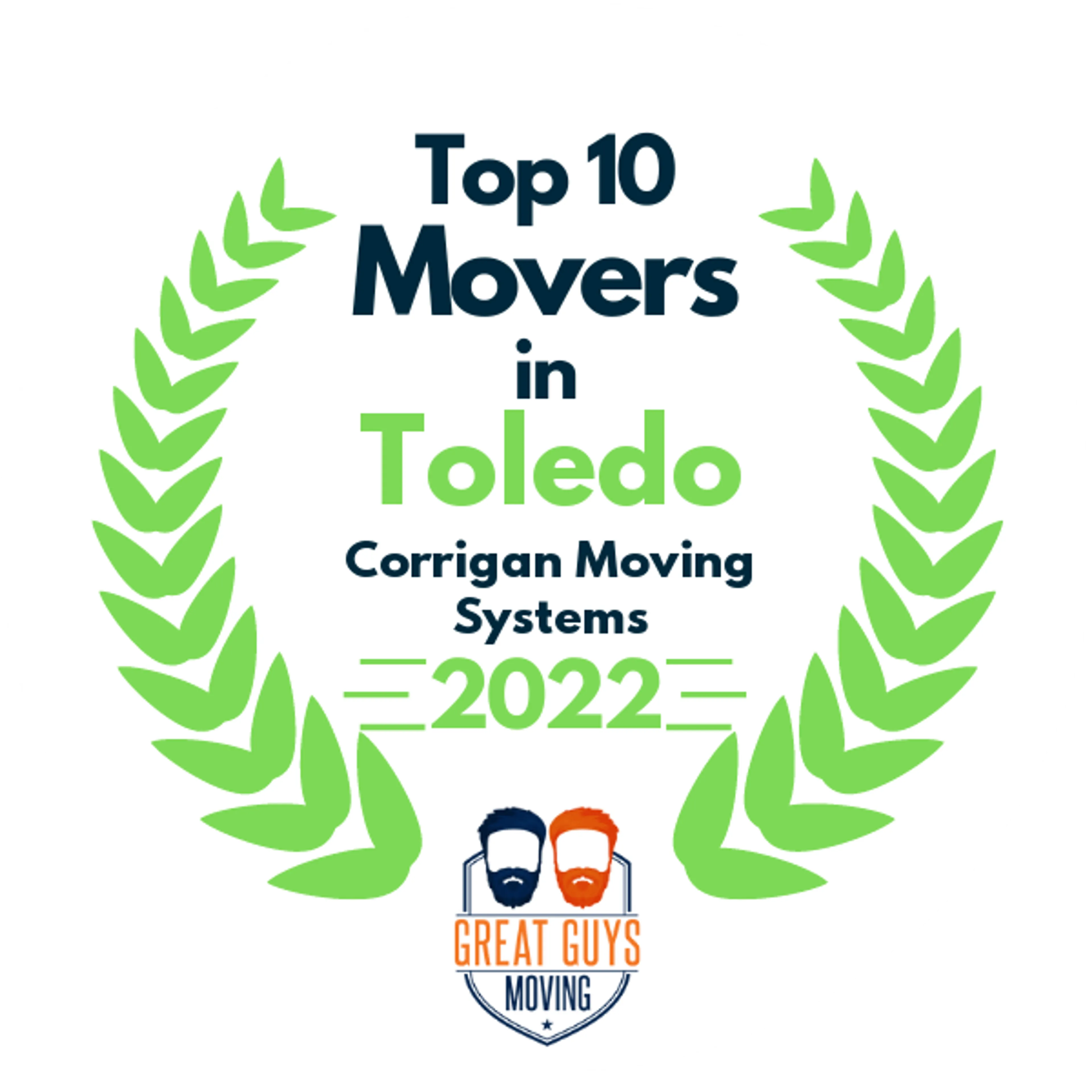 Top 10 Movers in Toledo, OH 2022 award