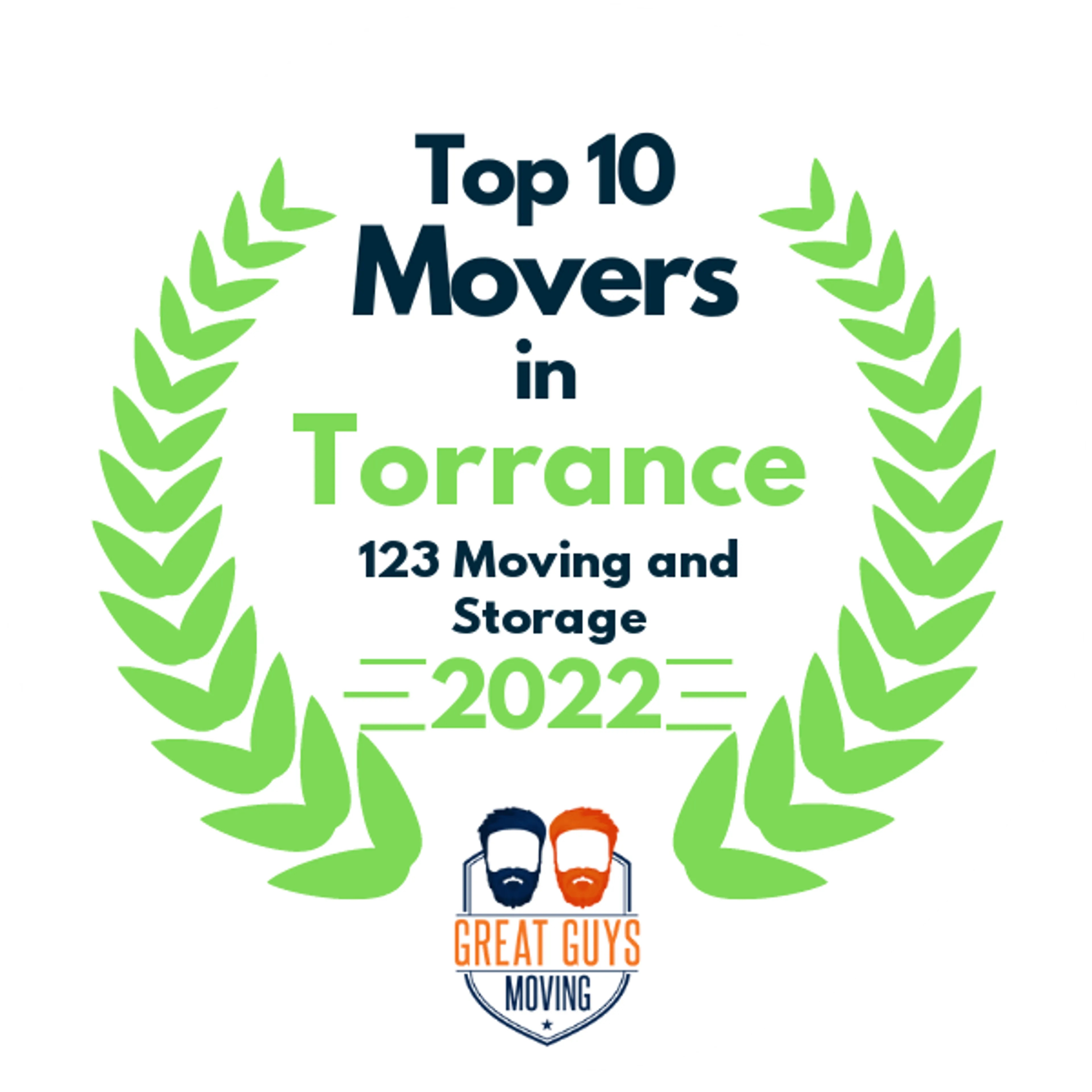 Top 10 Movers in Torrance, CA 2022 award