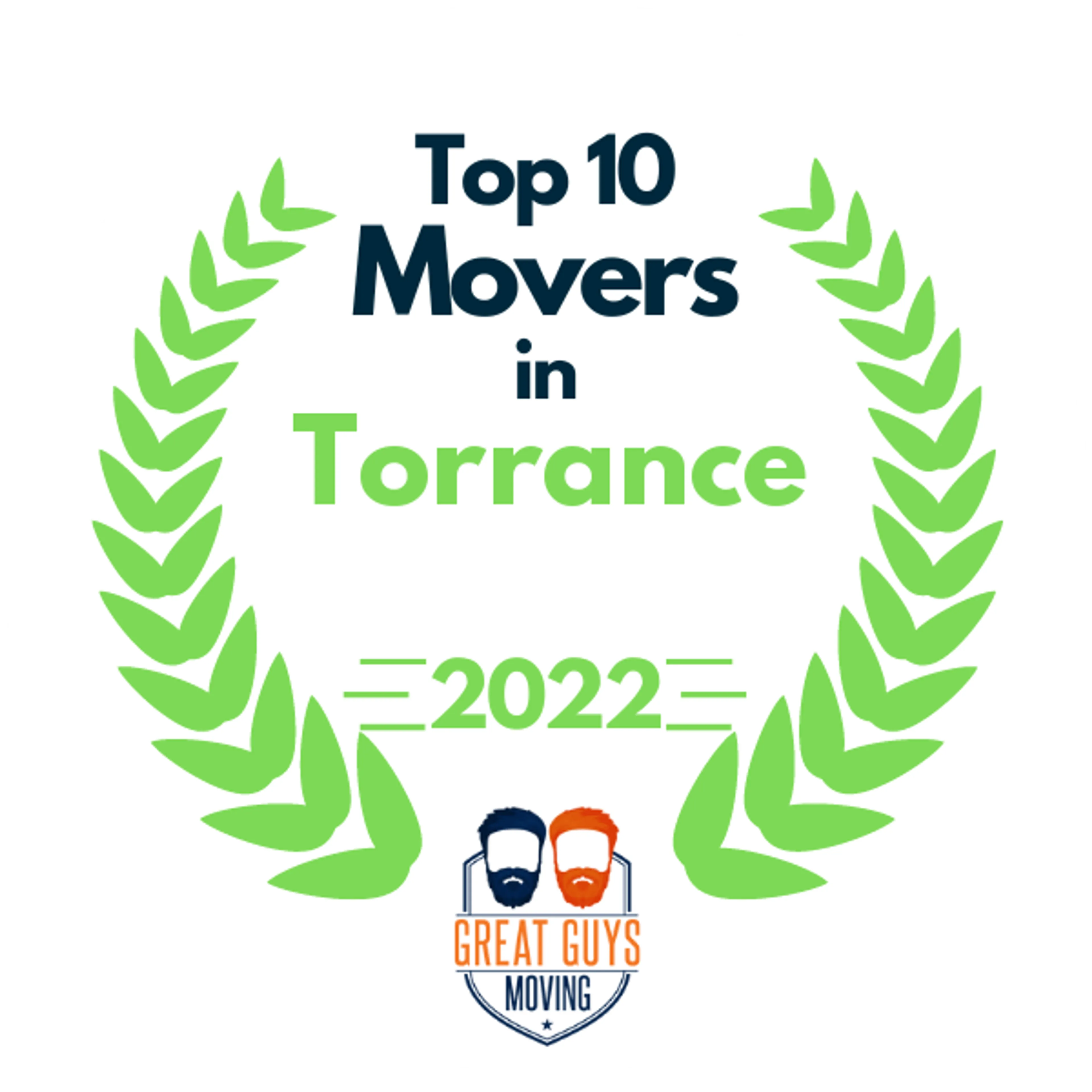 Top 10 Movers in Torrance, CA 2022 award