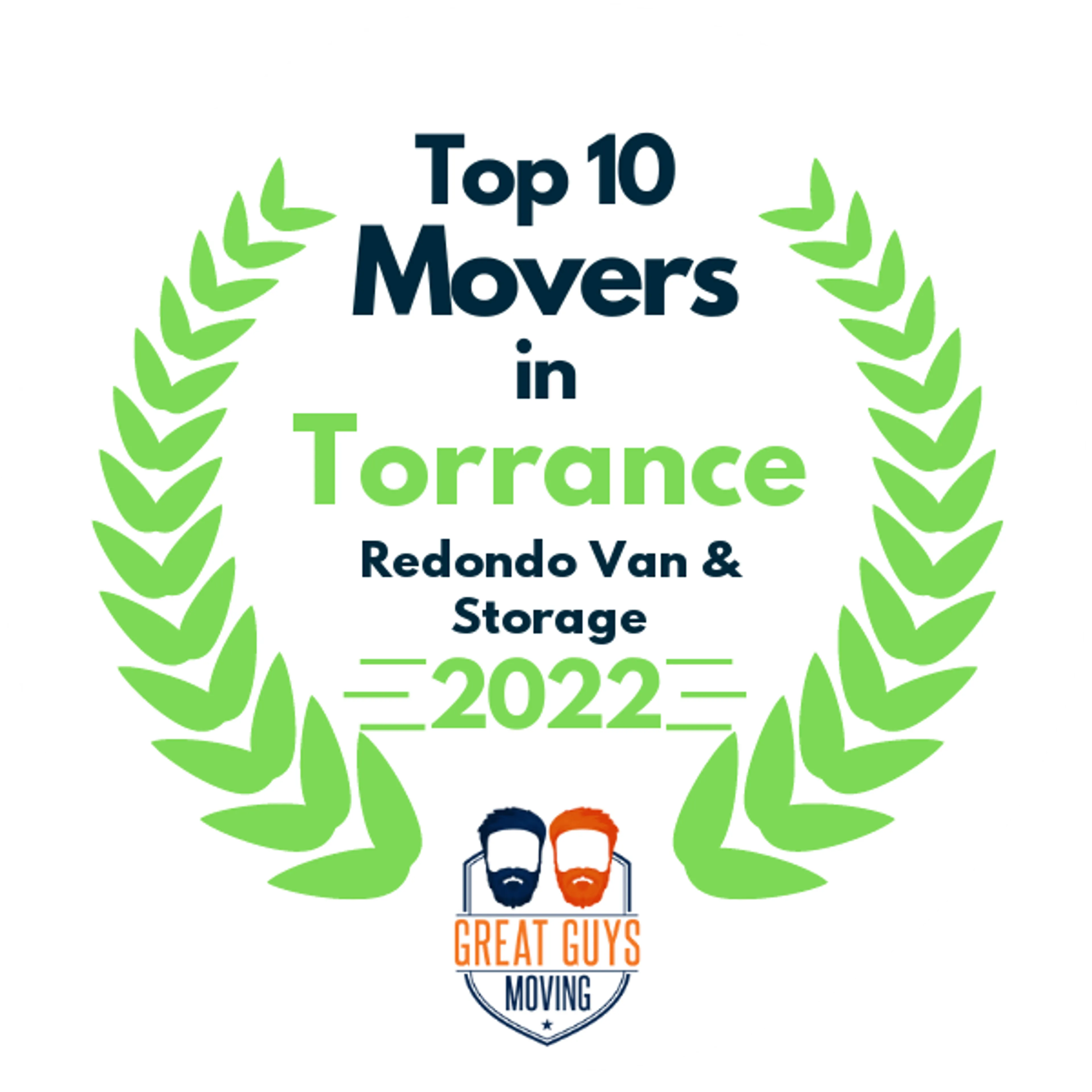 Top 10 Movers in Torrance, CA 2022 award