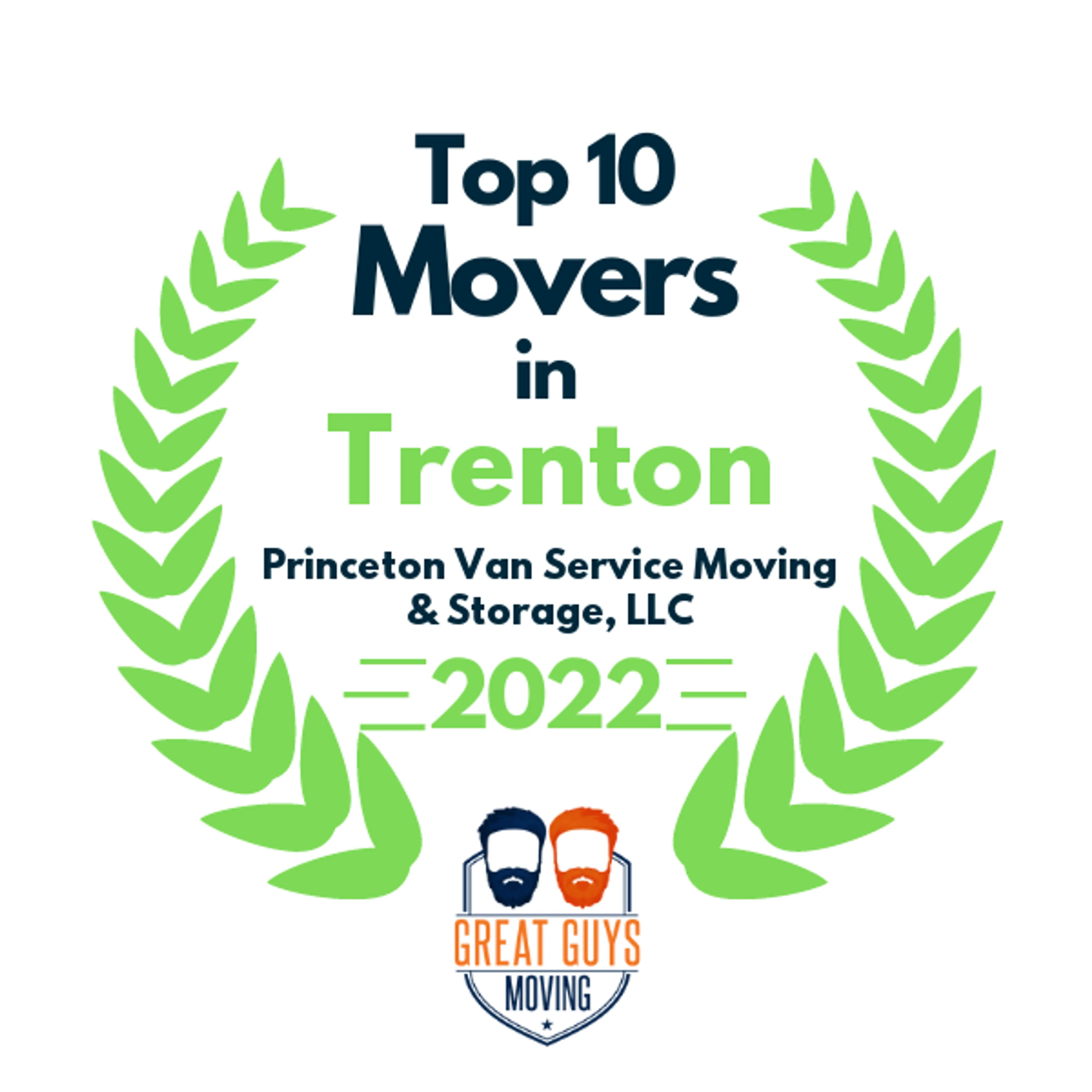Top 10 Movers in Trenton, NJ 2022 award