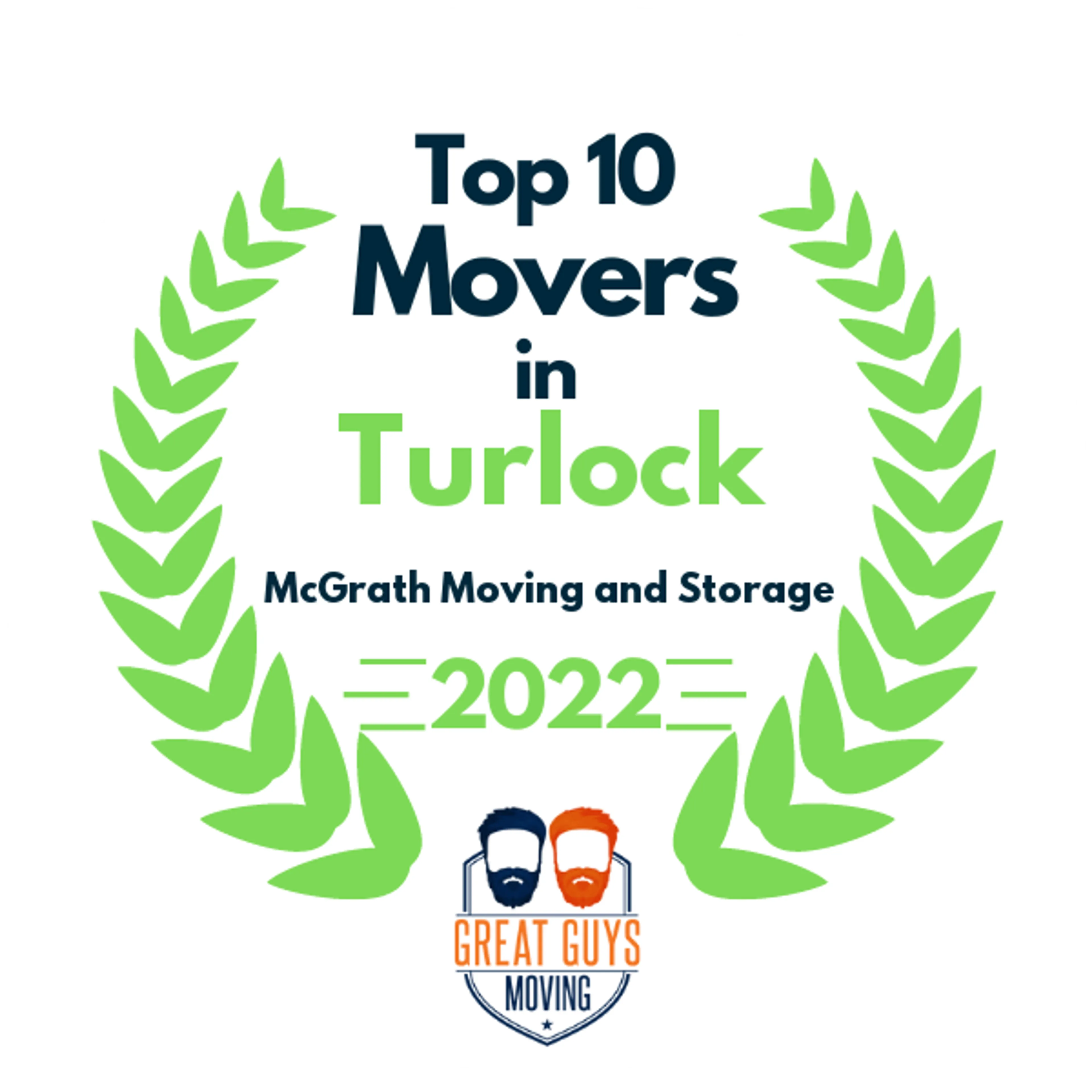 Top 10 Movers in Modesto, CA 2022 award