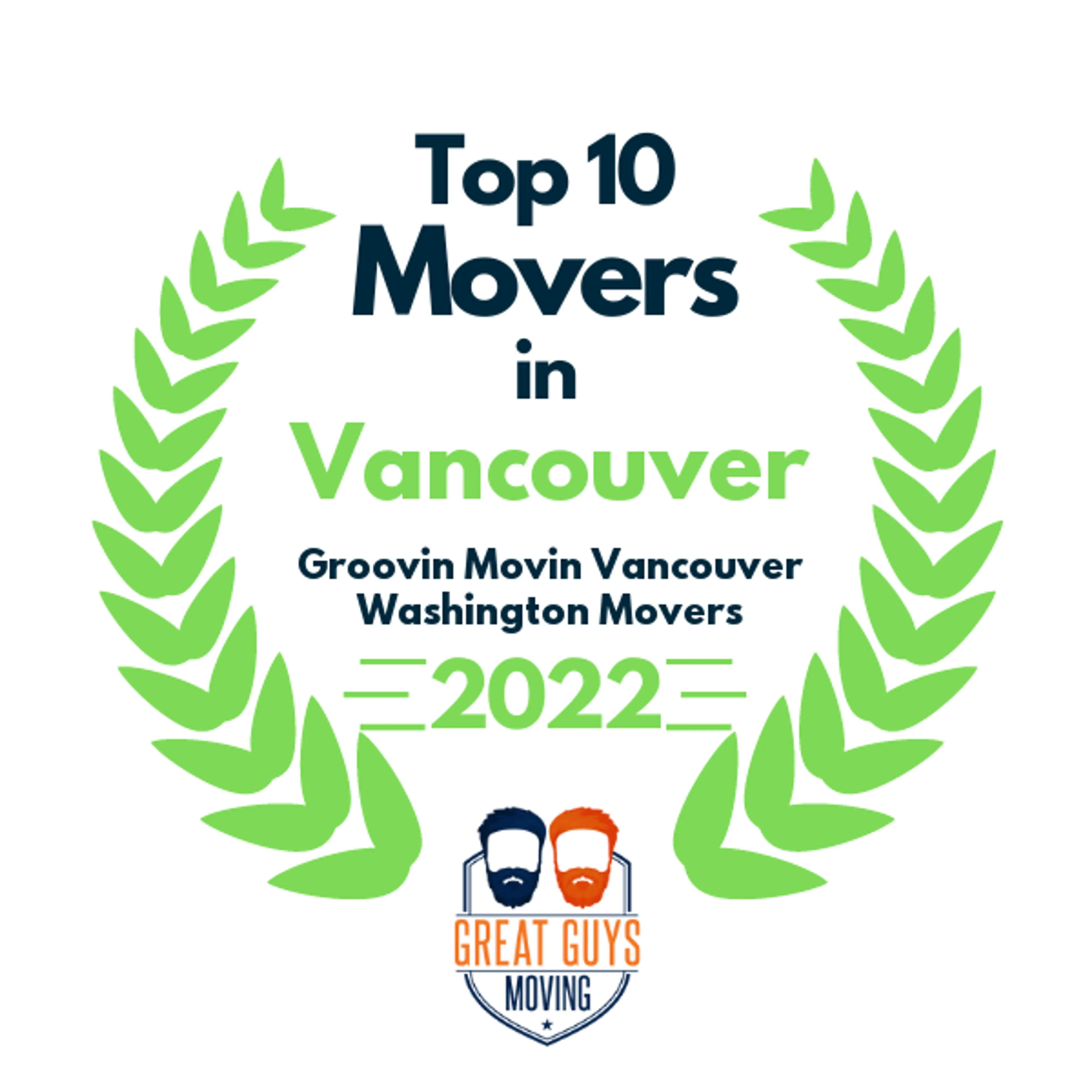 Top 10 Movers in Vancouver, WA 2022 award