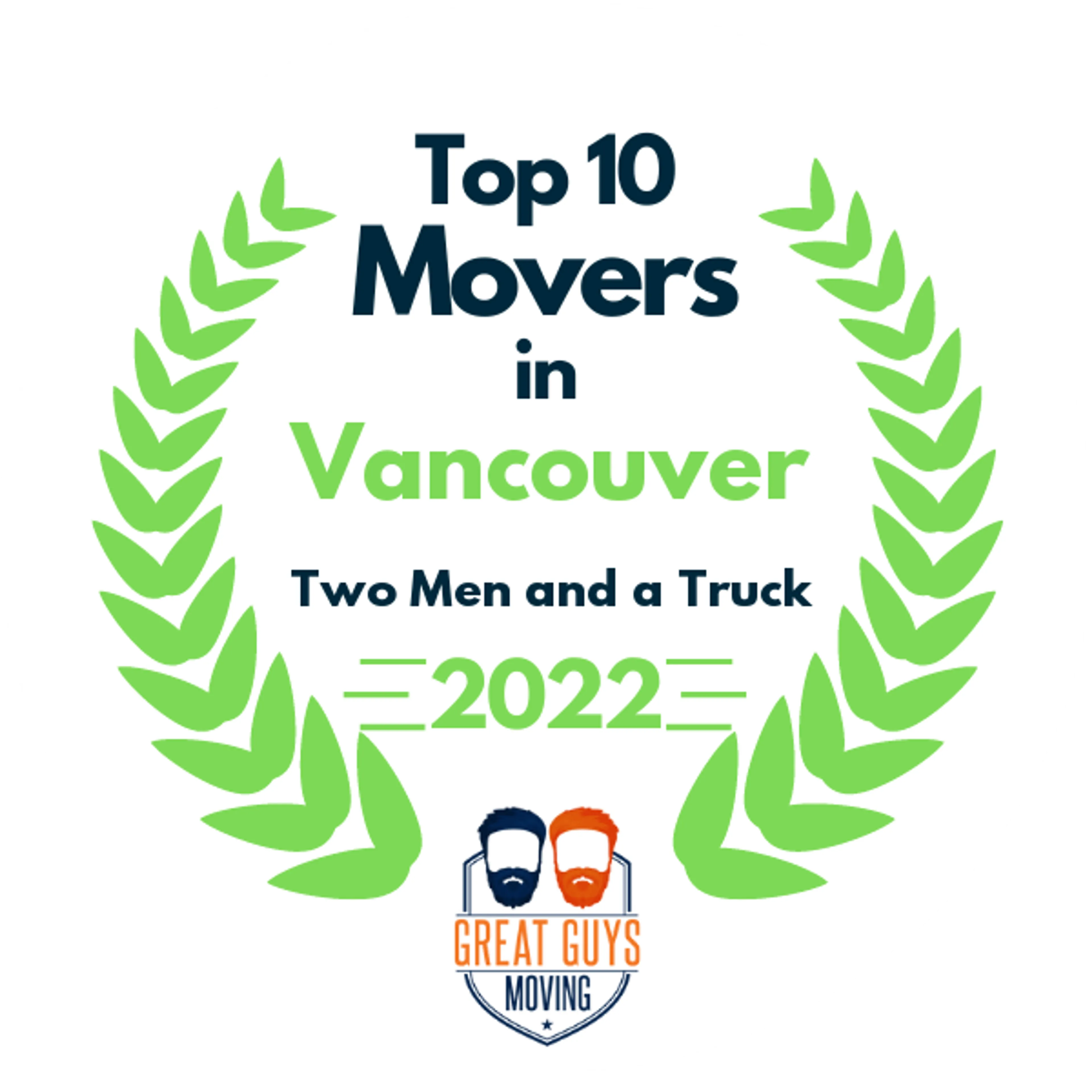 Top 10 Movers in Vancouver, WA 2022 award