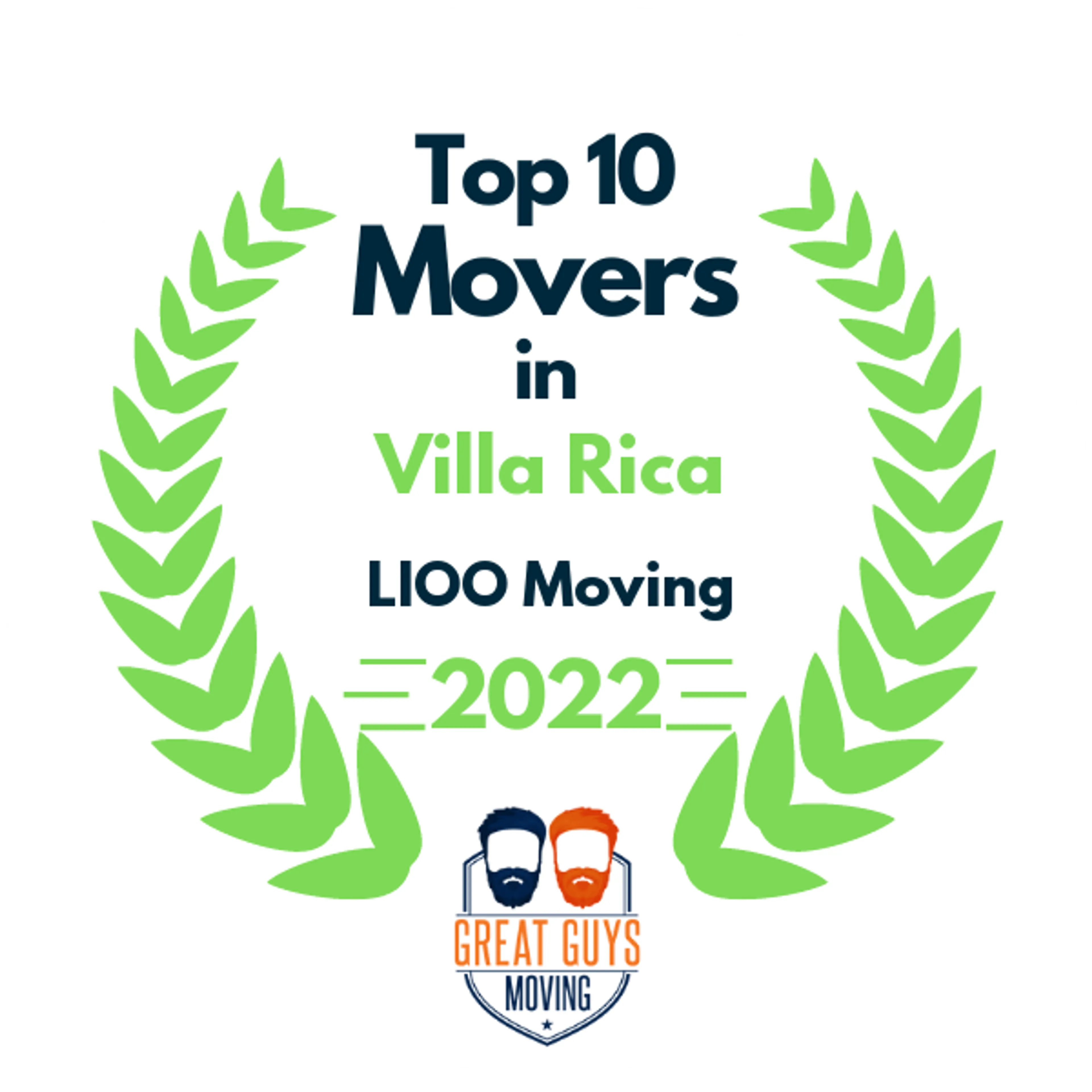 Top 10 Movers in Atlanta, GA 2022 award
