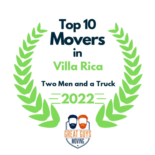 Top 10 Movers in Newnan, GA 2022 award