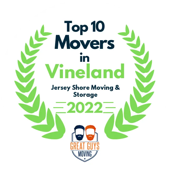 Top 10 Movers in Jersey City, NJ 2022 award