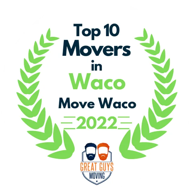 Top 10 Movers in Waco, TX 2022 award