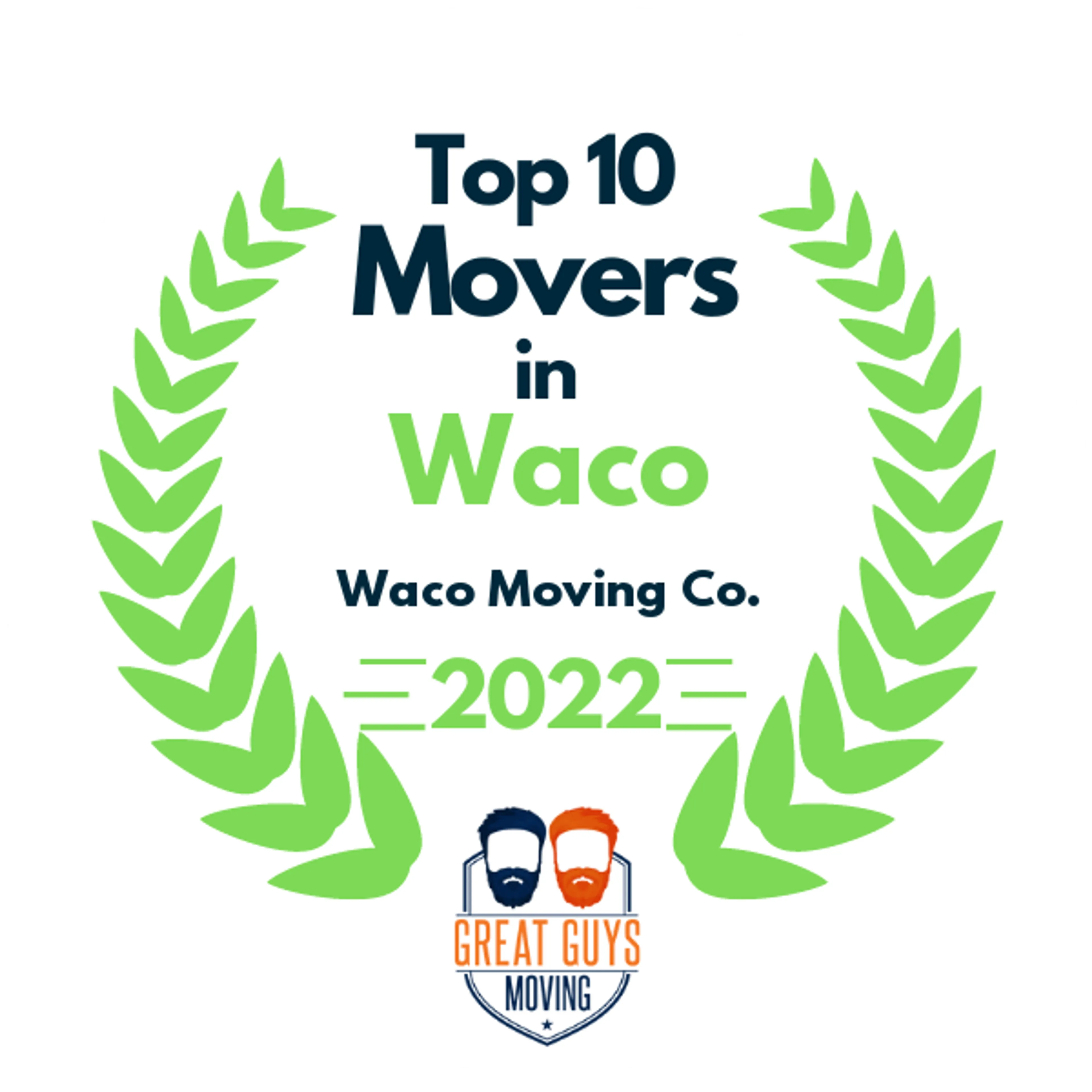 Top 10 Movers in Waco, TX 2022 award