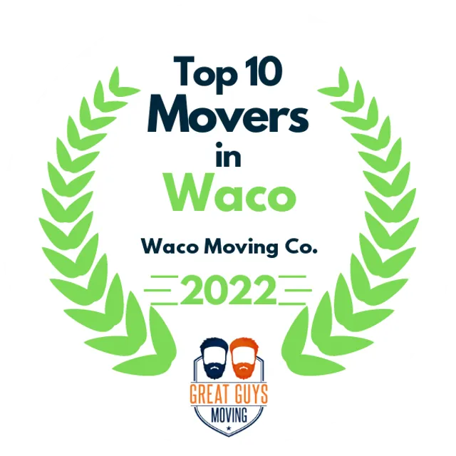 Top 10 Movers in Waco, TX 2022 award