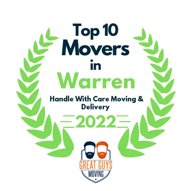 Top 10 Movers in Warren, MI 2022 award