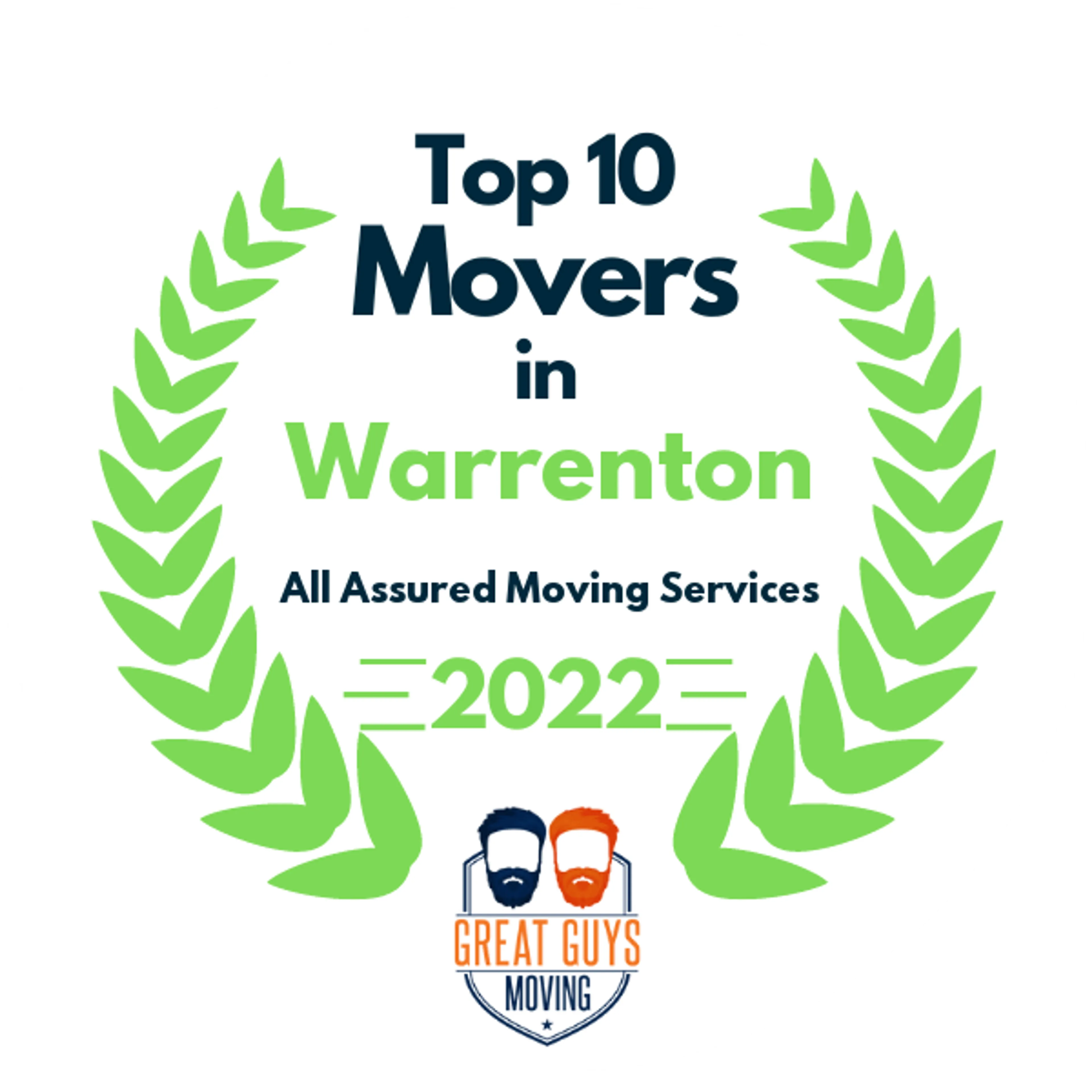 Top 10 Movers in Manassas, VA 2022 award