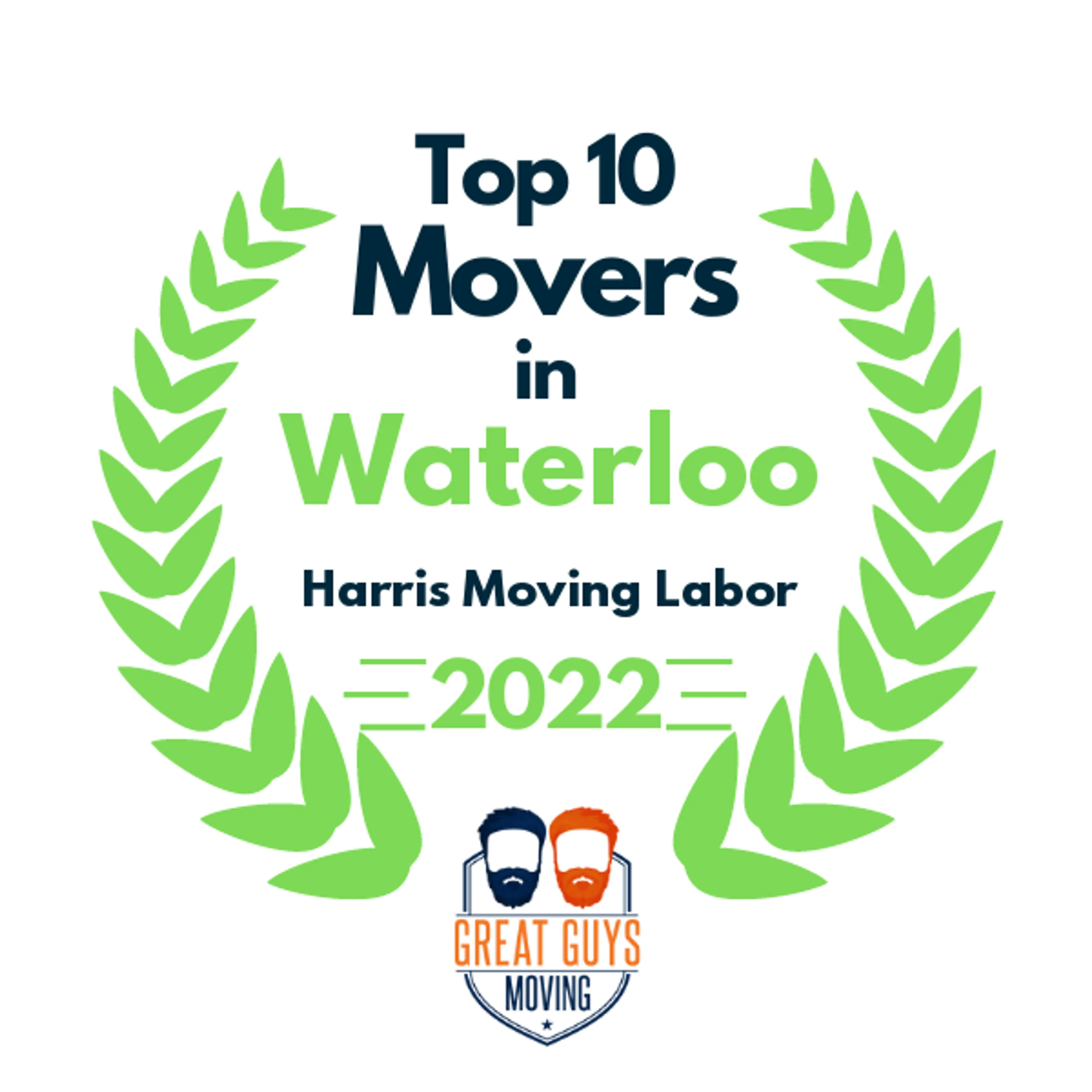Top 10 Movers in Waterloo, IA 2022 award