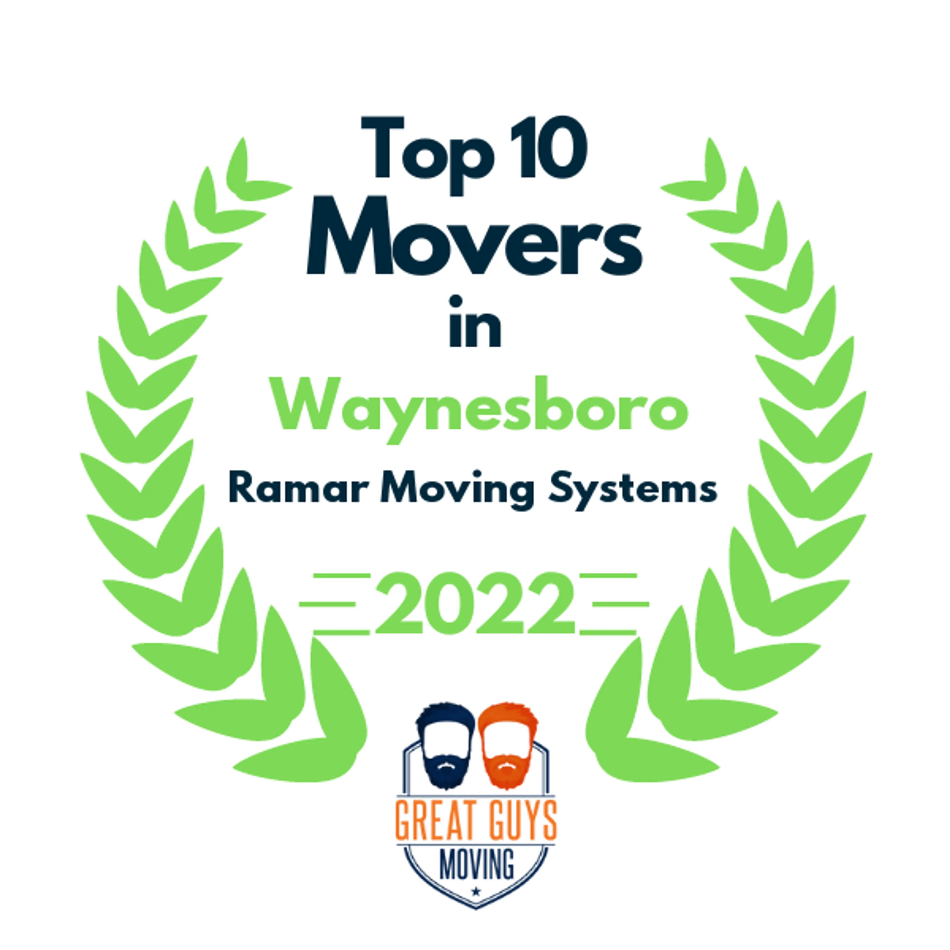 Top 10 Movers in Frederick, MD 2022 award