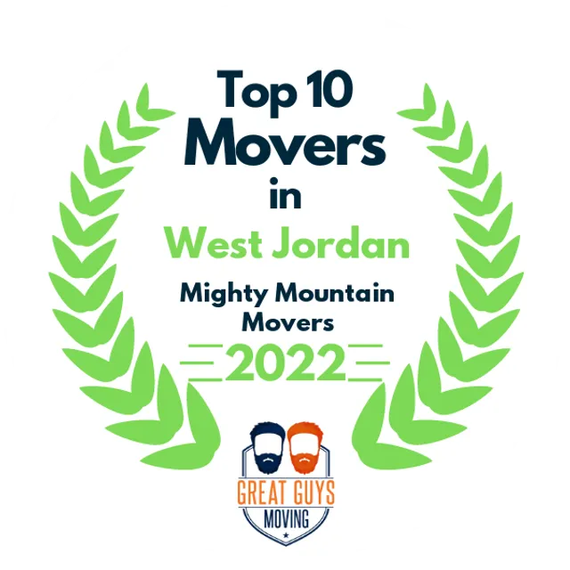 Top 10 Movers in Salt Lake City, UT 2022 award