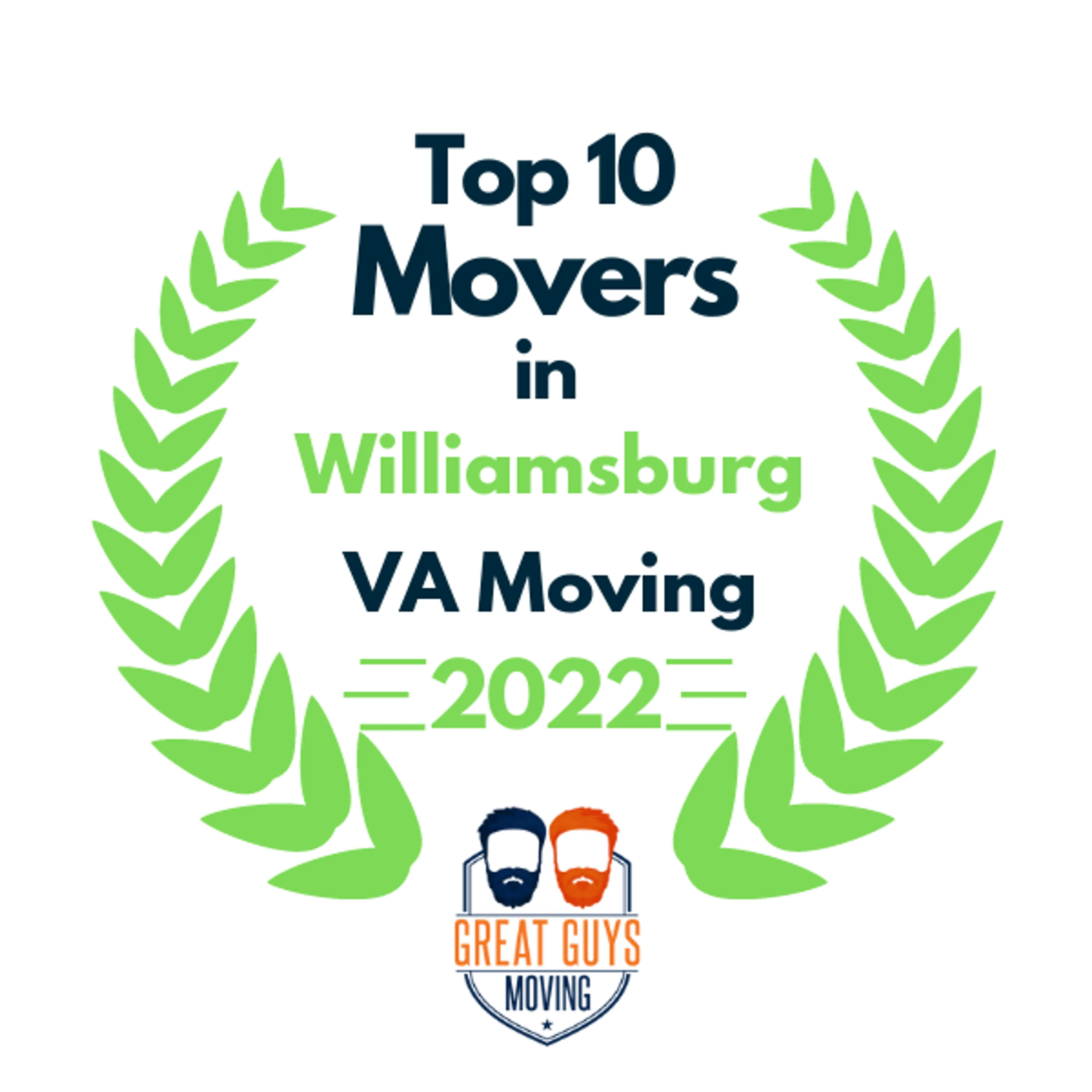 Top 10 Movers in Virginia Beach, VA 2022 award