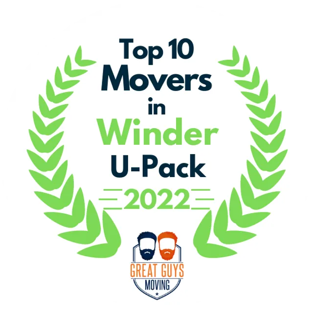 Top 10 Movers in Athens, GA 2022 award