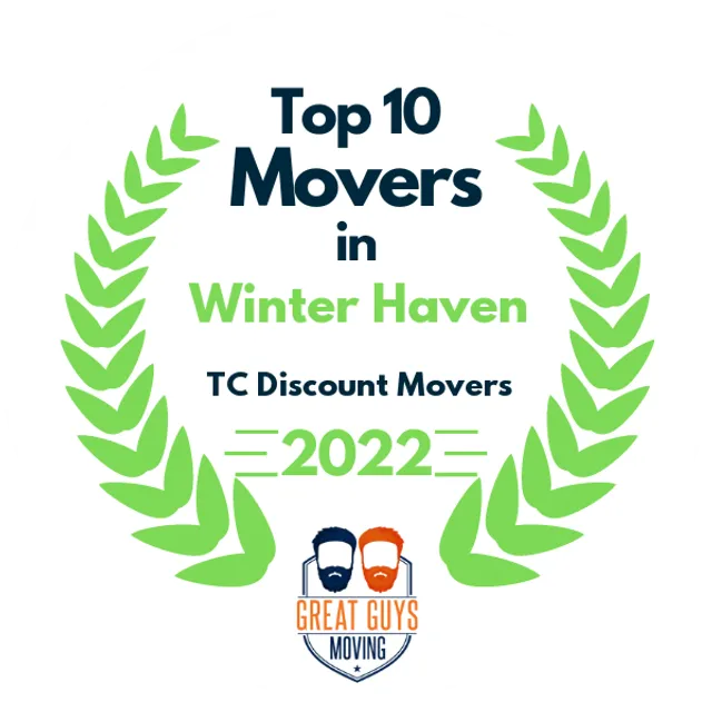 Top 10 Movers in Winter Haven, FL 2022 award