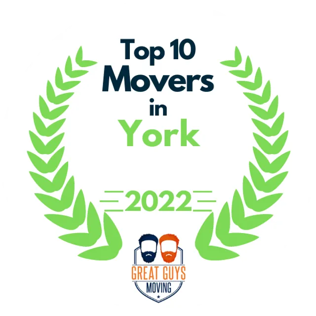 Top 10 Movers in York, NE 2022 award