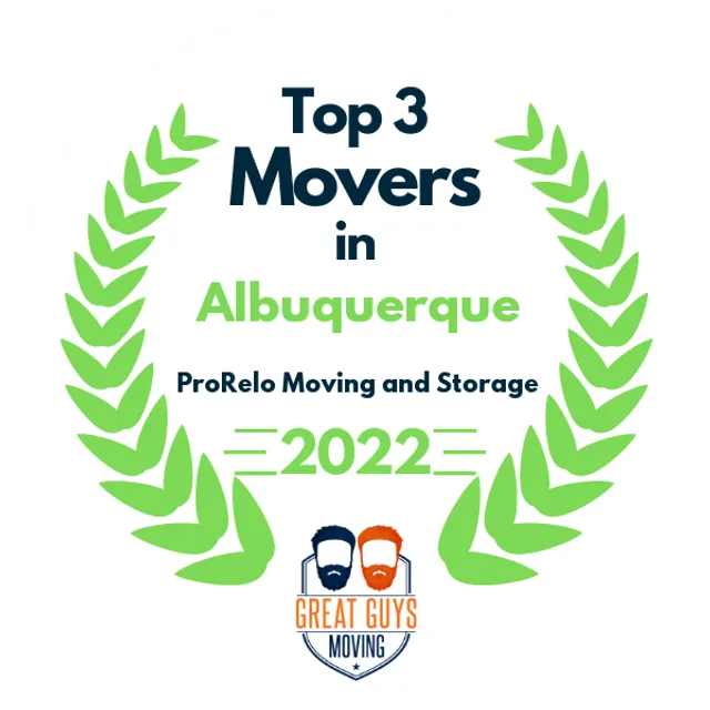 Top 3 Movers in Albuquerque, NM 2022 award