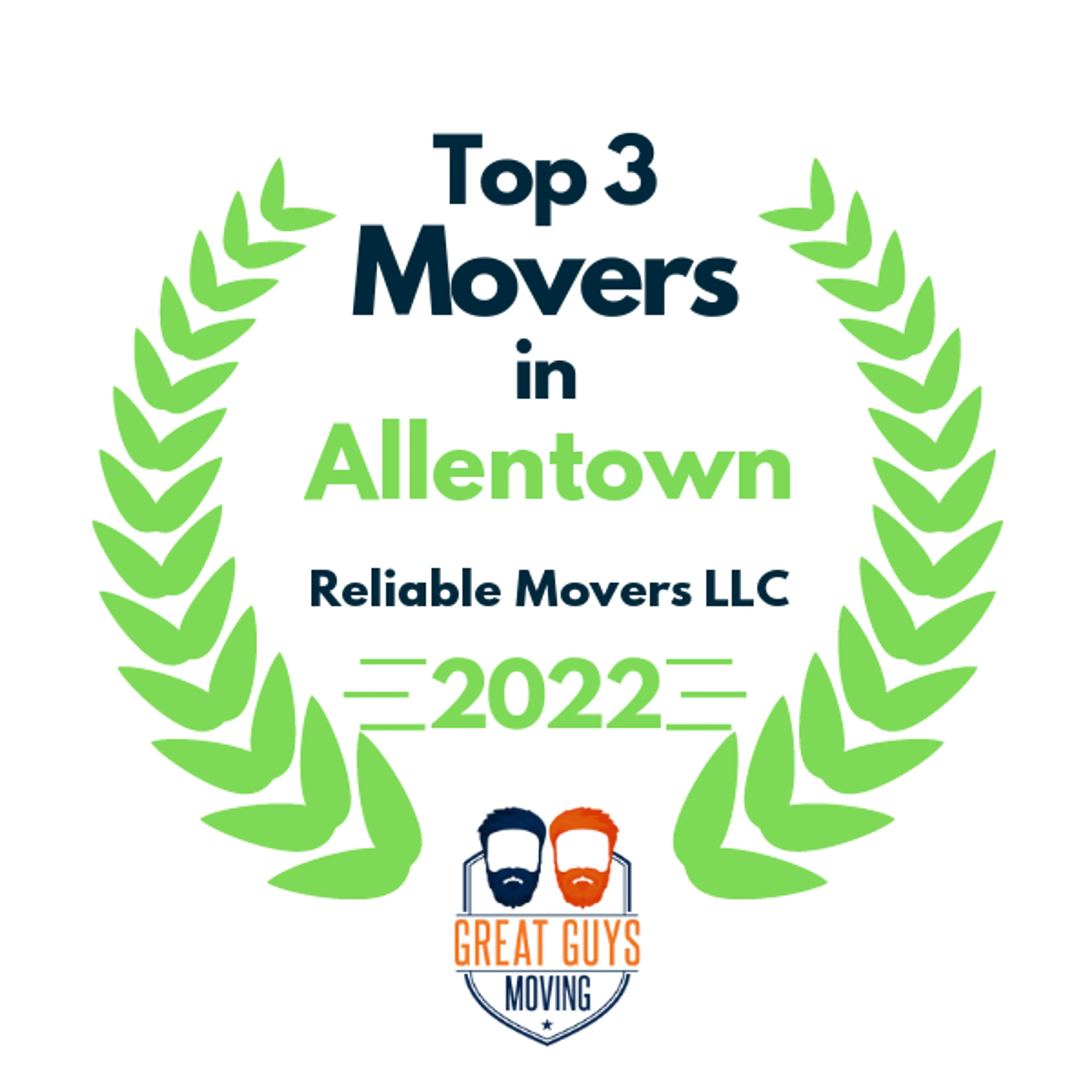 Top 3 Movers in Allentown, PA 2022 award