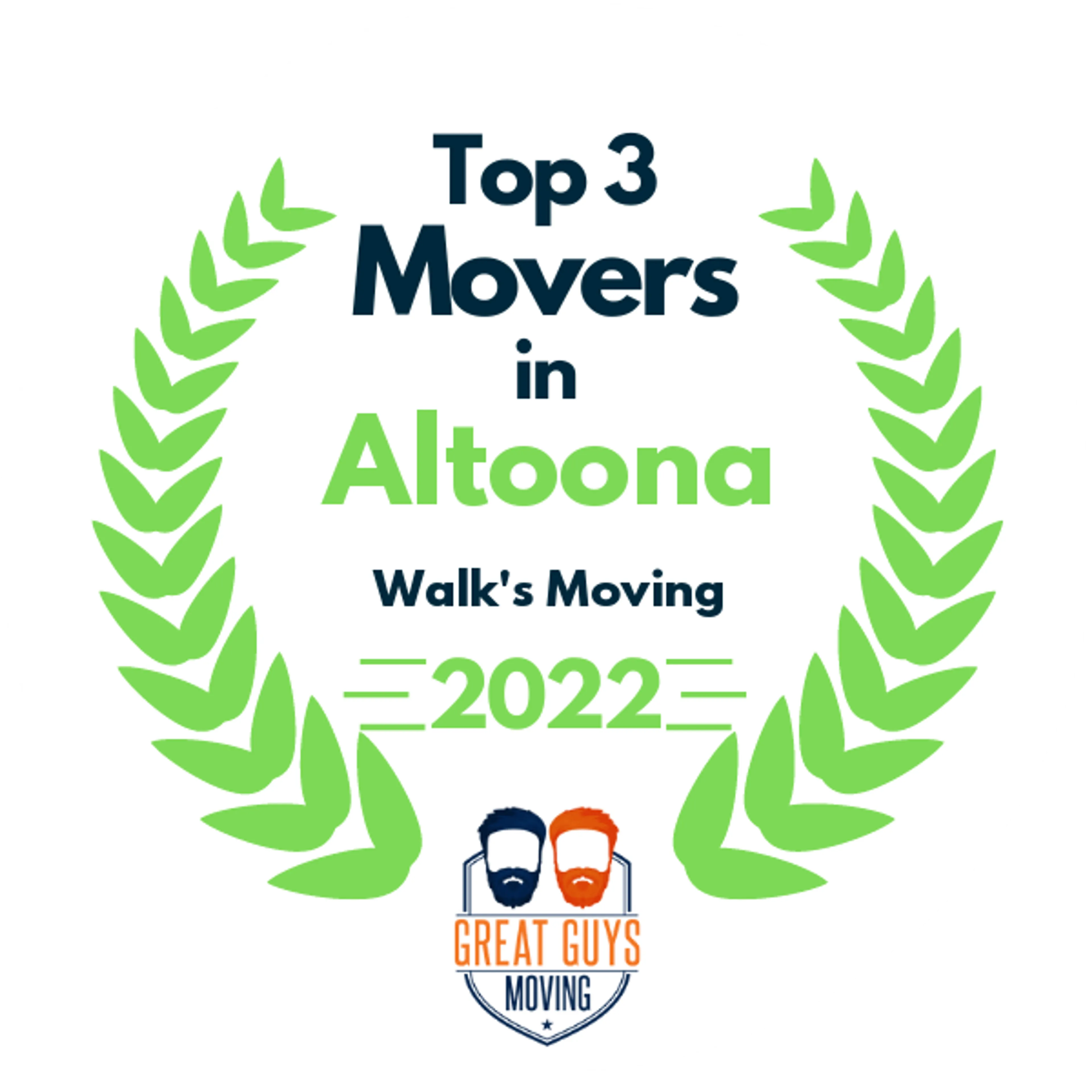 Top 3 Movers in Altoona, PA 2022 award