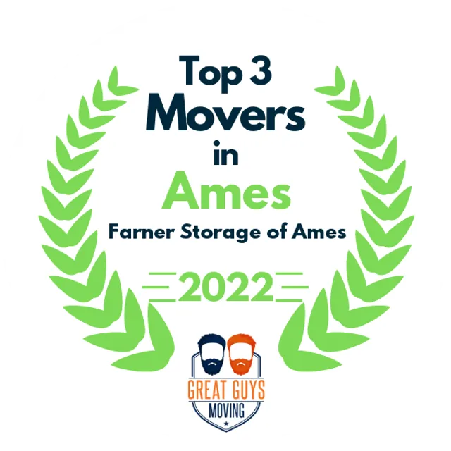 Top 3 Movers in Ames, IA 2022 award