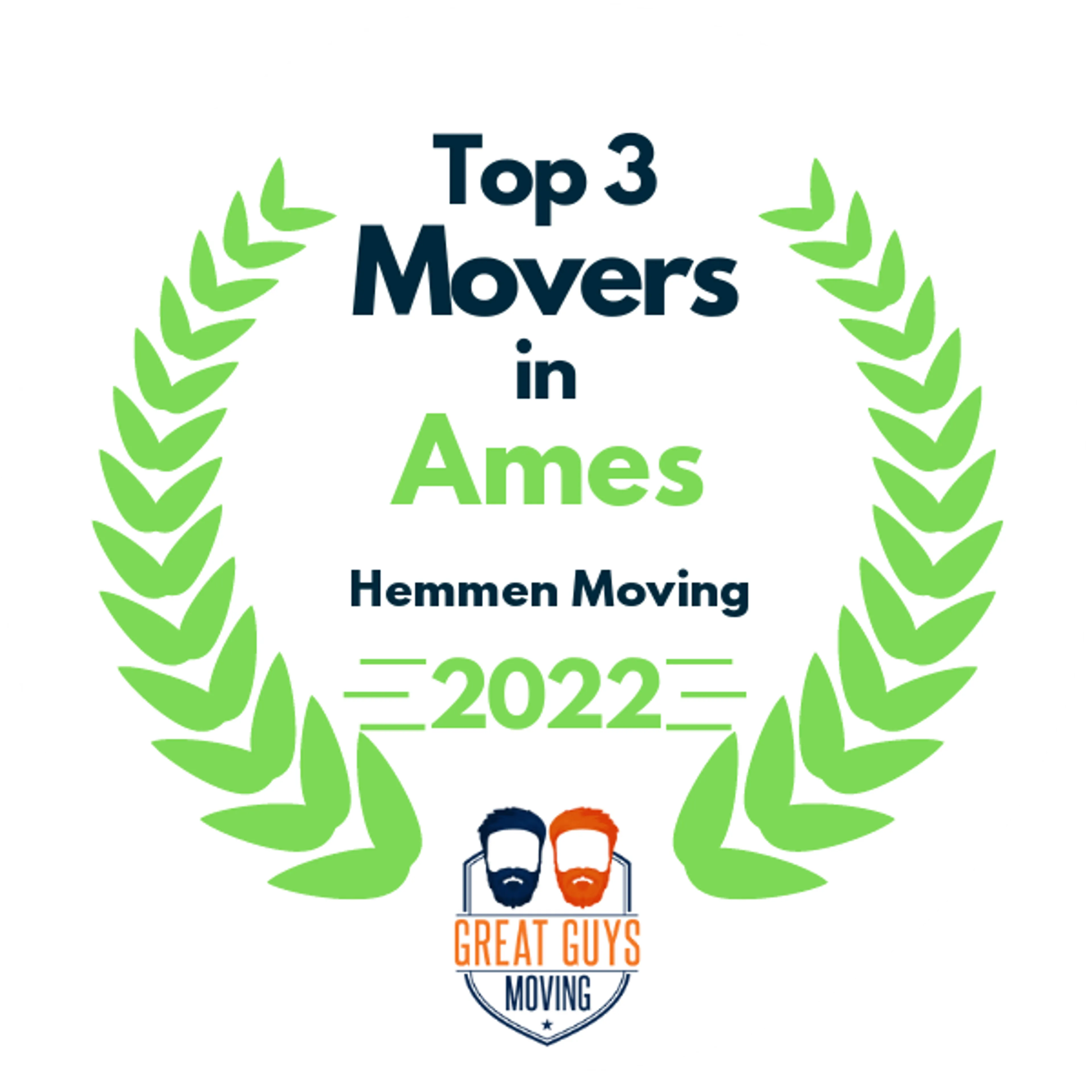 Top 3 Movers in Des Moines, IA 2022 award