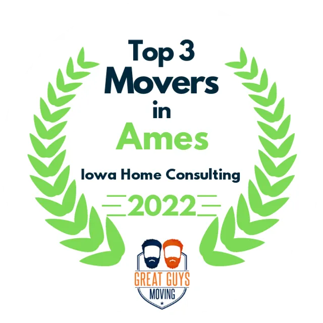 Top 3 Movers in West Des Moines, IA 2022 award