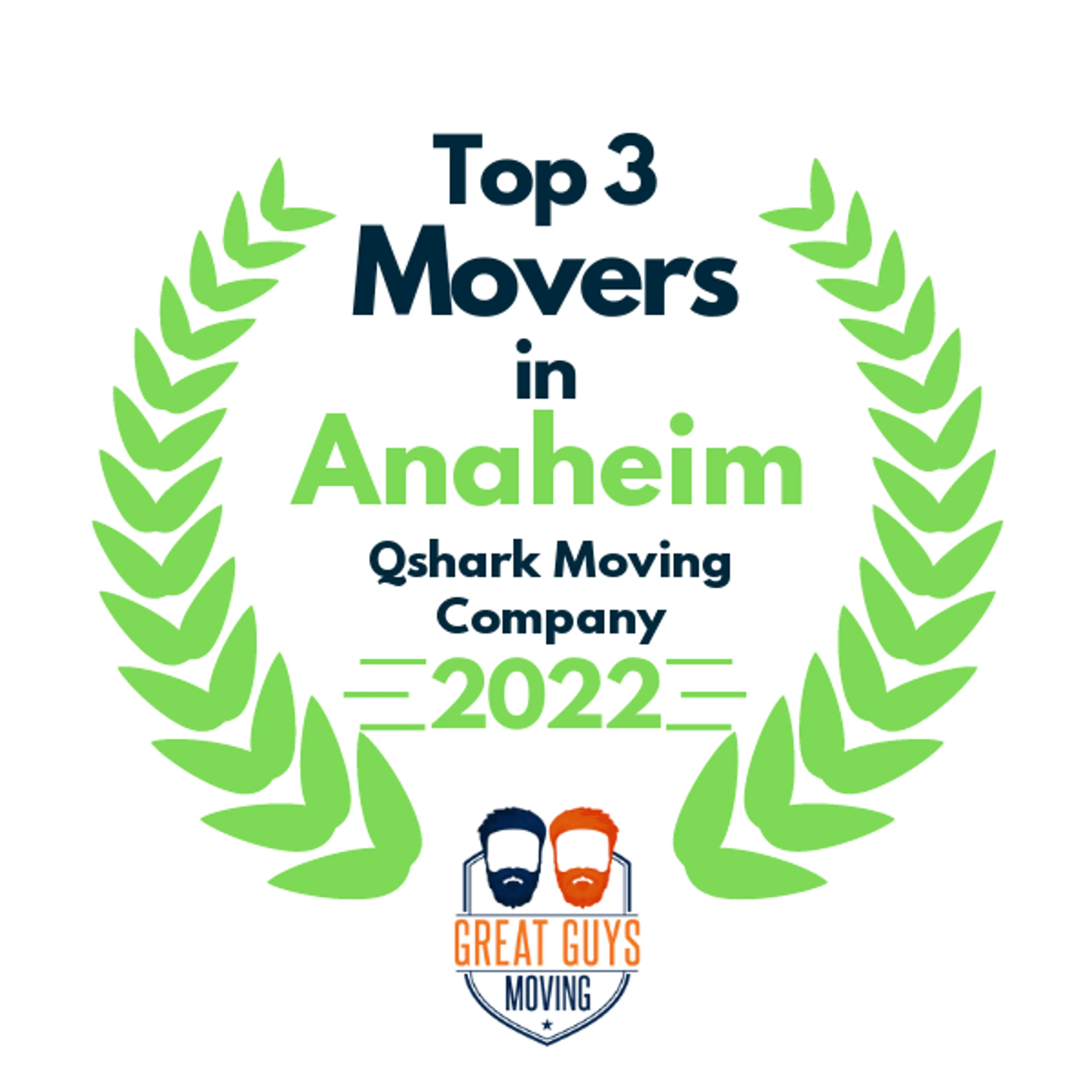 Top 3 Movers in Anaheim, CA 2022 award