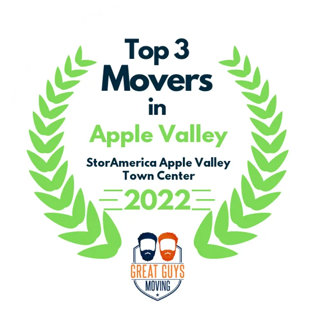 Top 3 Movers in Hesperia, CA 2022 award