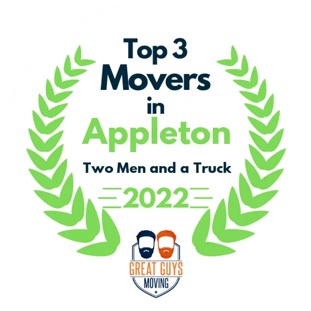 Top 3 Movers in Appleton, WI 2022 award