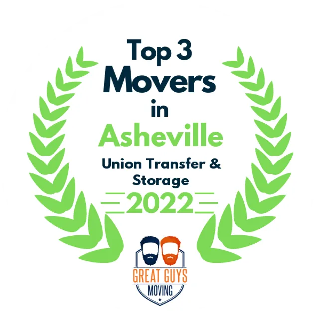 Top 3 Movers in Asheville, NC 2022 award