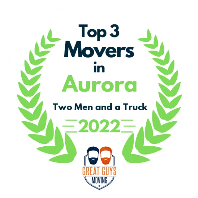 Top 3 Movers in Aurora, IL 2022 award