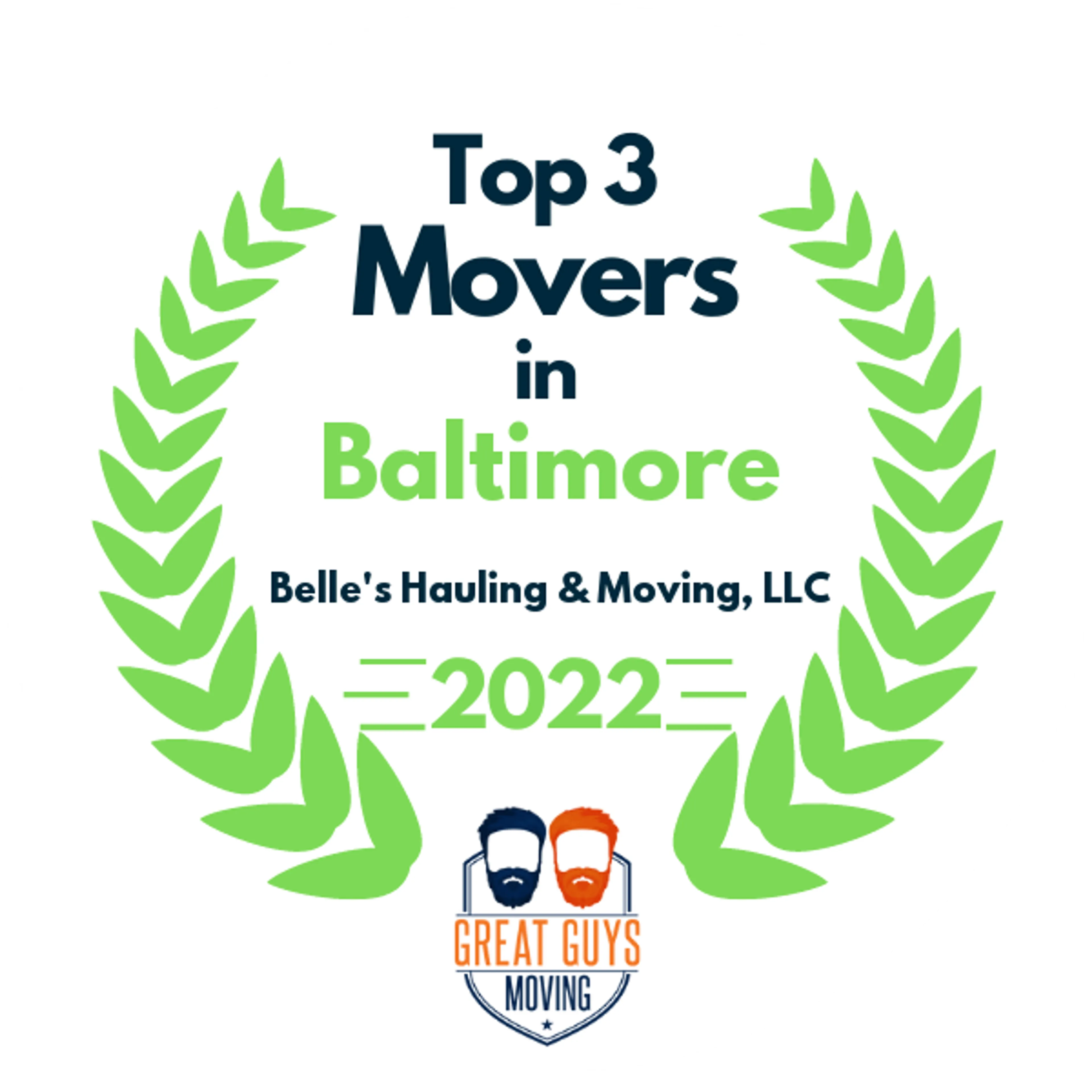 Top 3 Movers in Baltimore, MD 2022 award