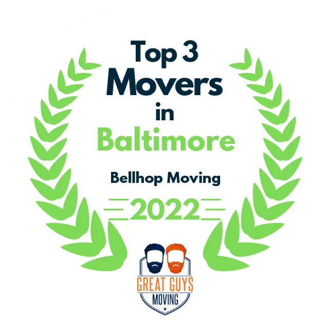 Top 3 Movers in Baltimore, MD 2022 award