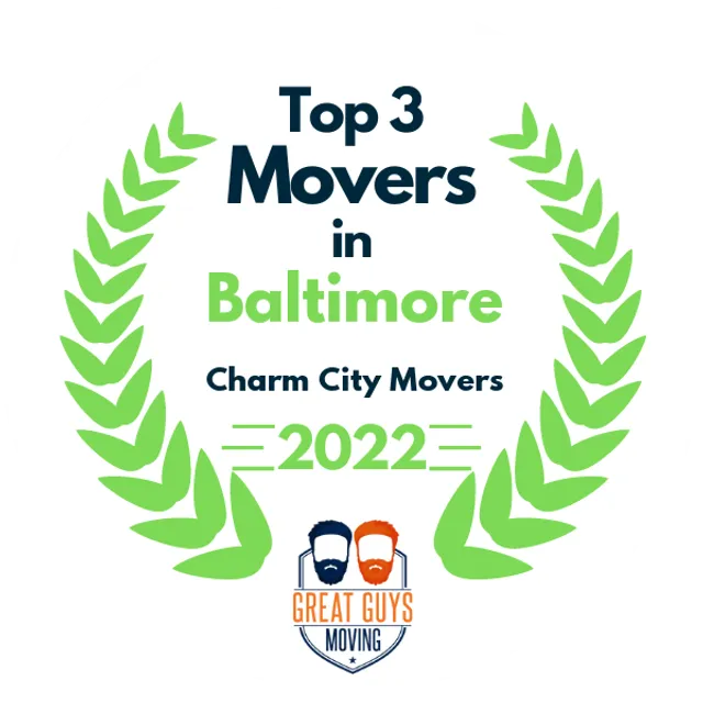 Top 3 Movers in Baltimore, MD 2022 award