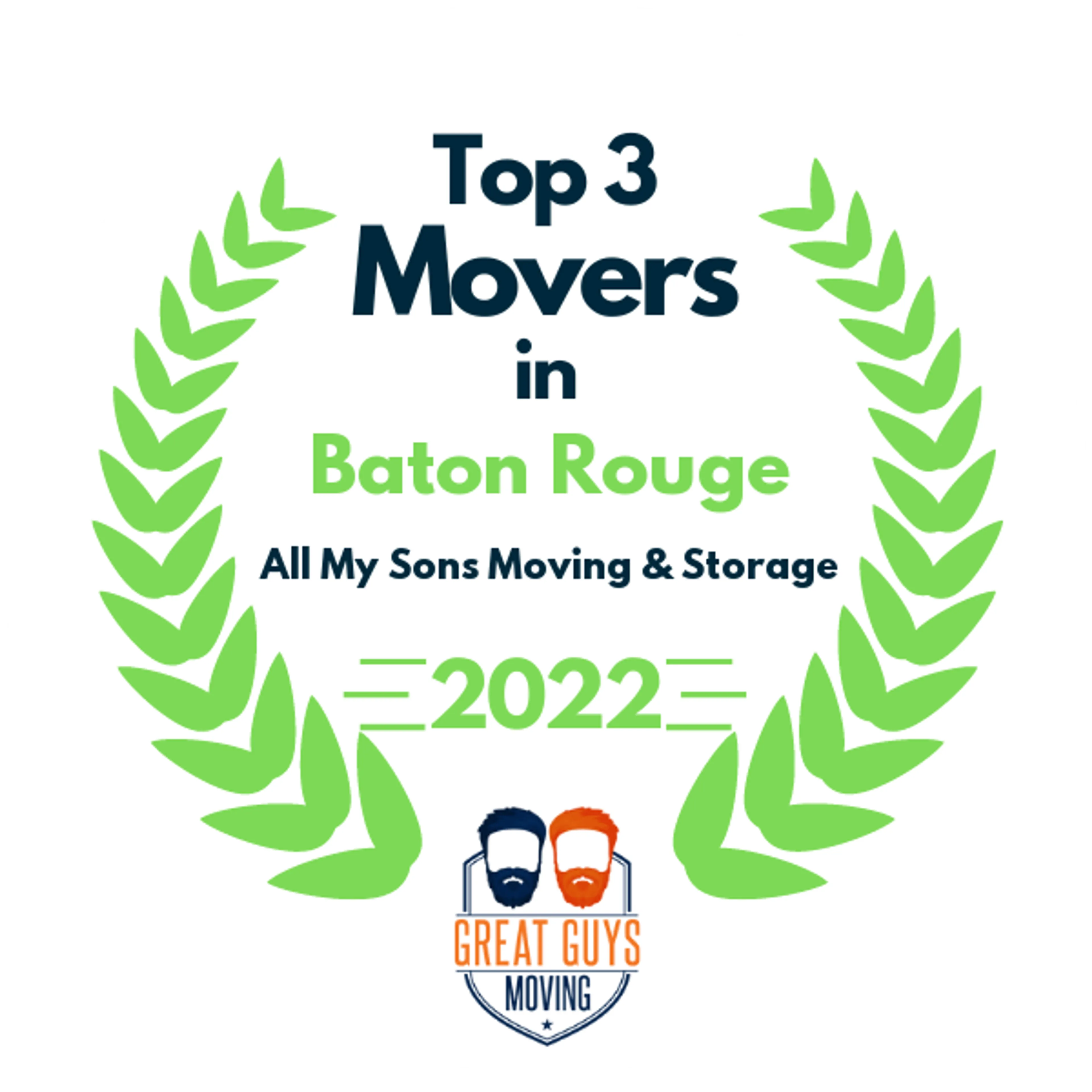Top 3 Movers in New Orleans, LA 2022 award