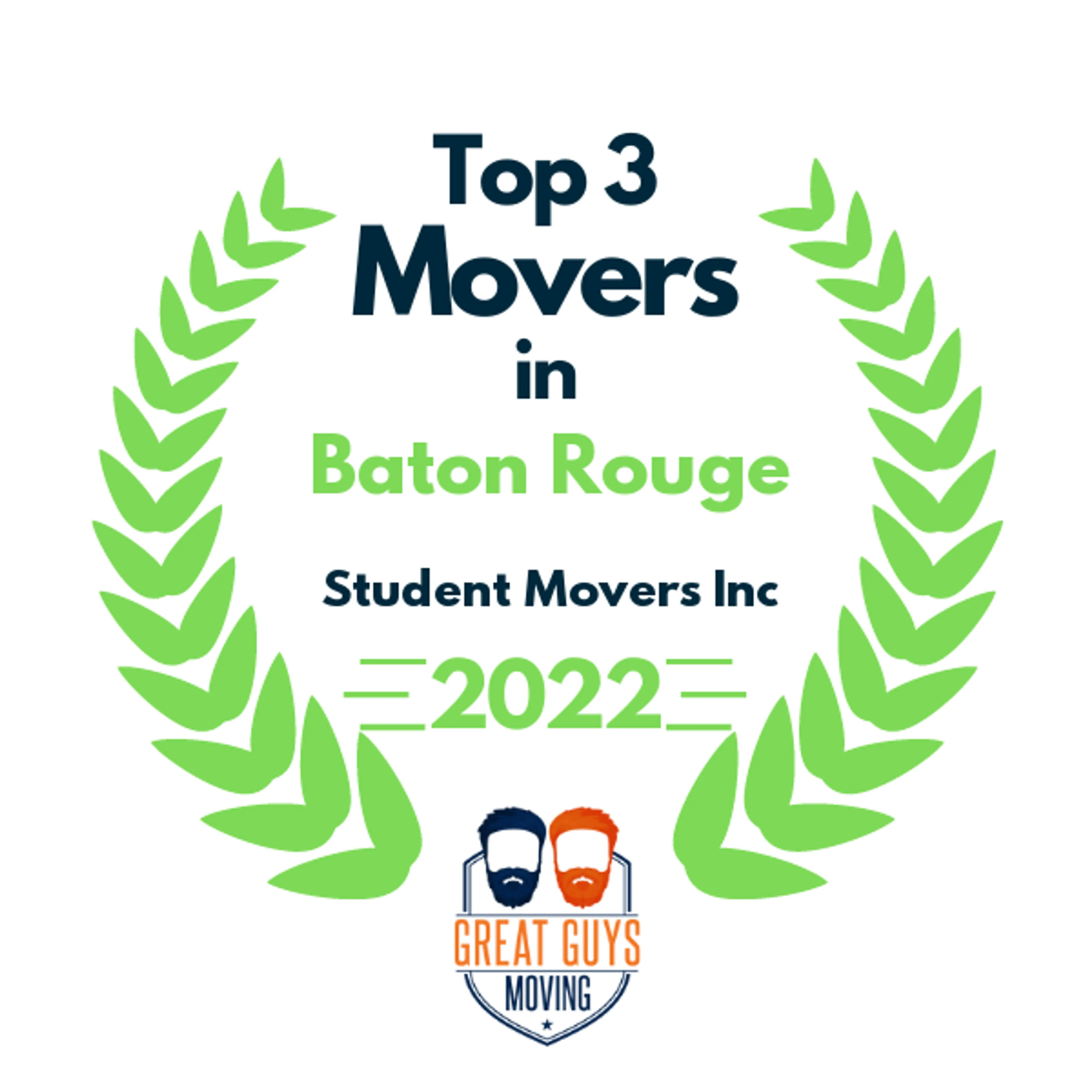 Top 3 Movers in Baton Rouge, LA 2022 award